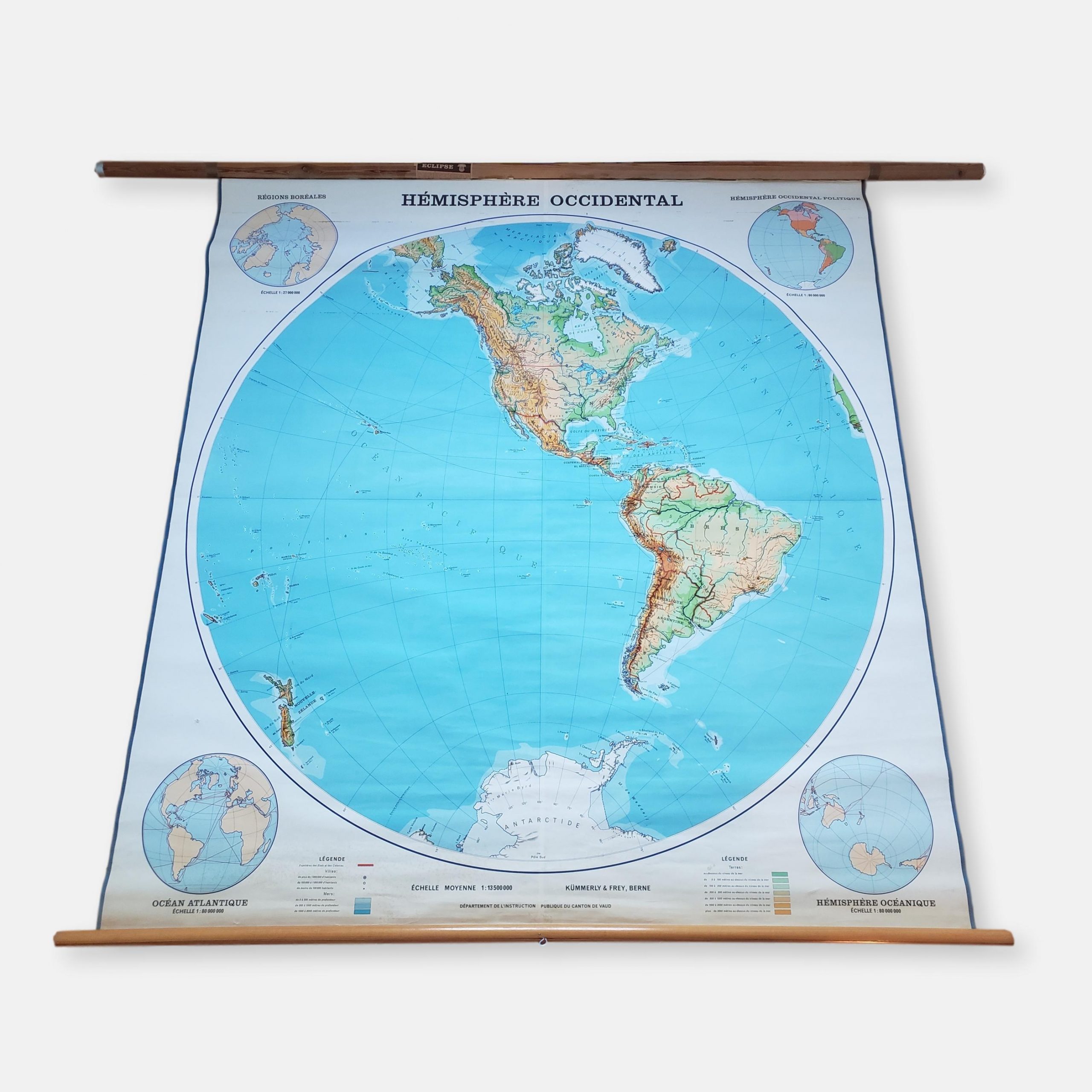 Carte Hémisphère Occidental