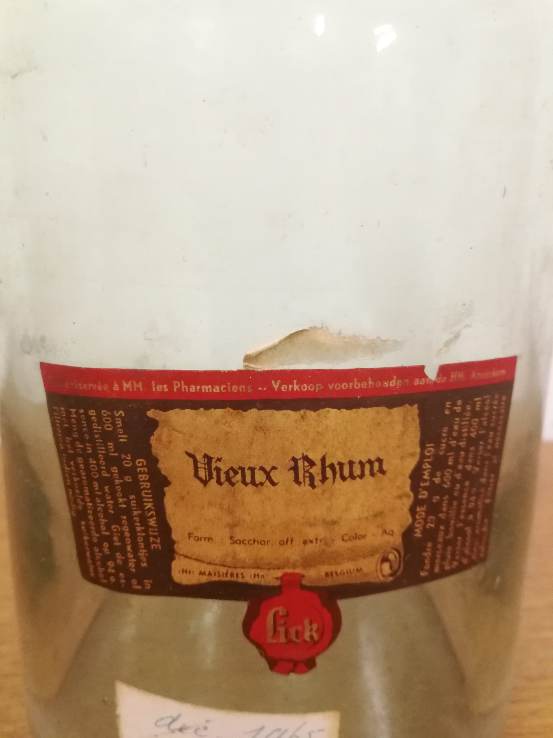 Bouteille de pharmacie Vieux Rhum – Image 3