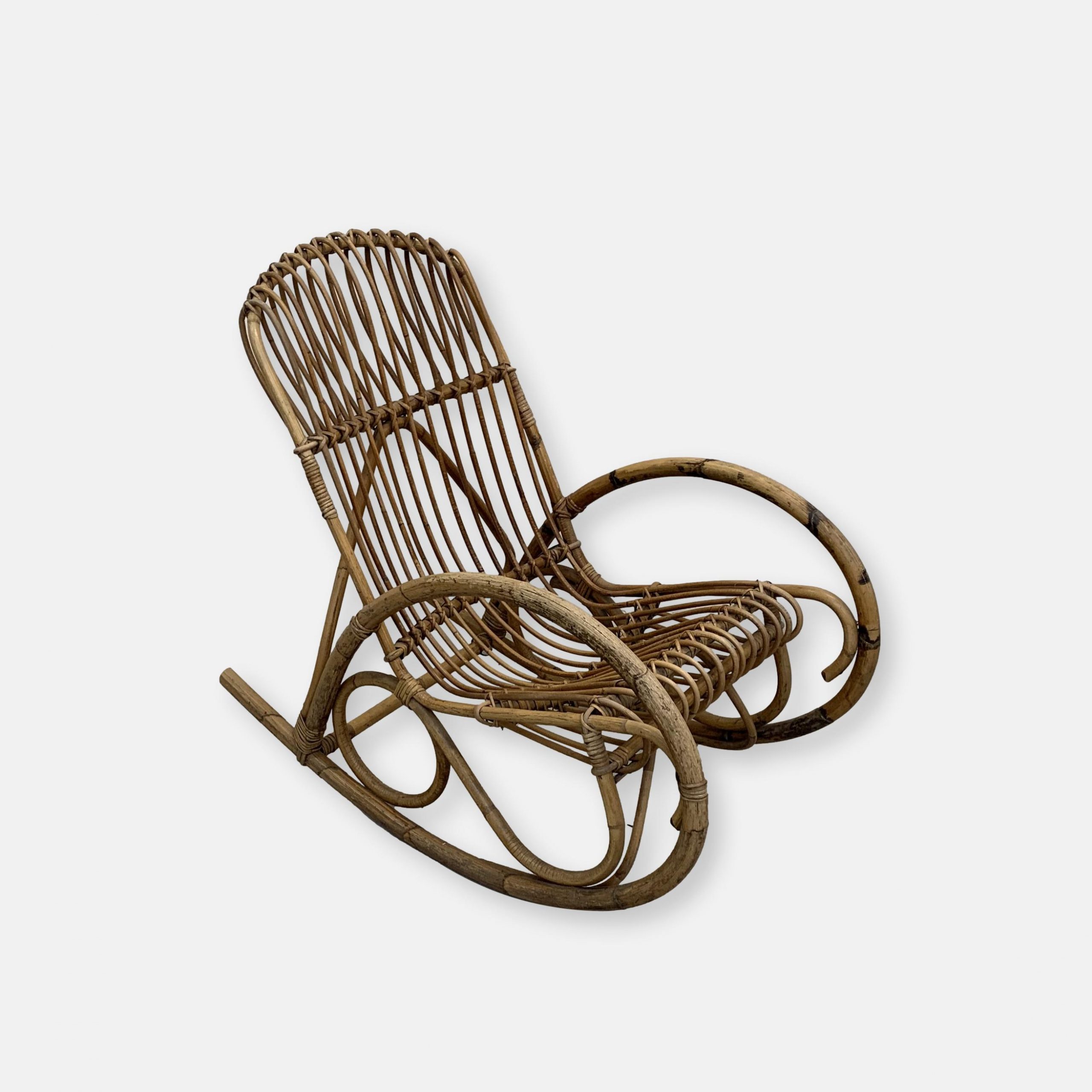 Chaise à bascule vintage