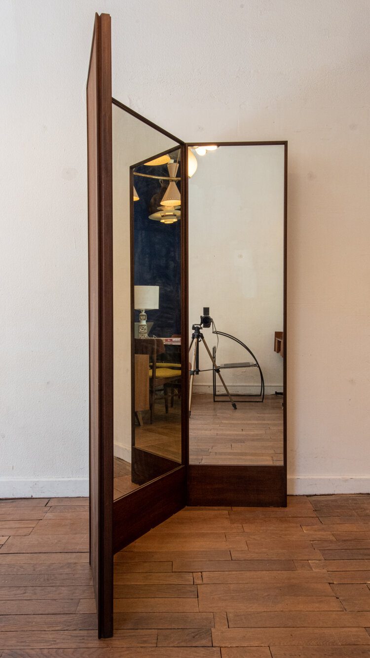Paravent miroir des années 50 – Bild 3