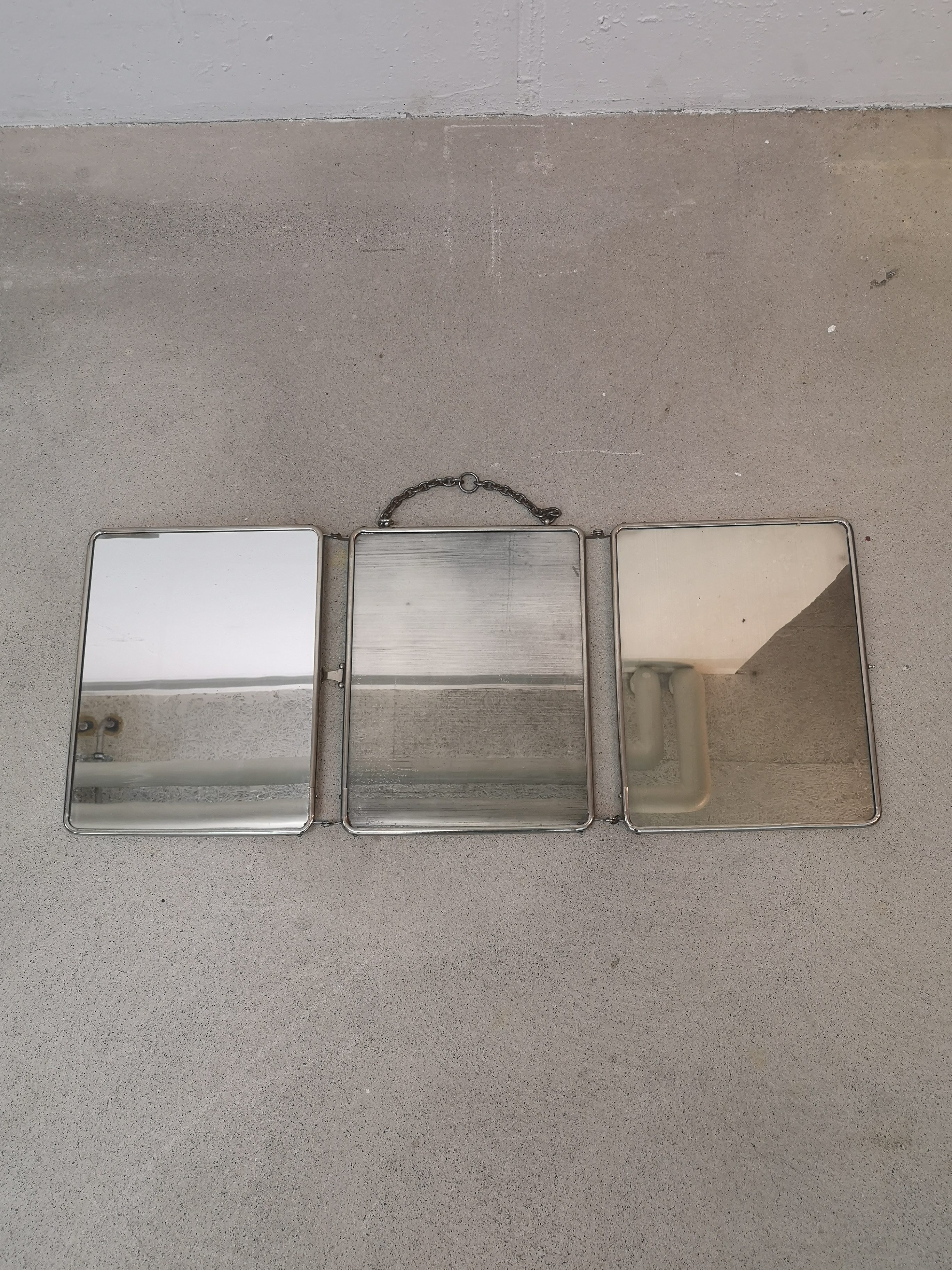 Miroir de barbier triptyque – Image 3
