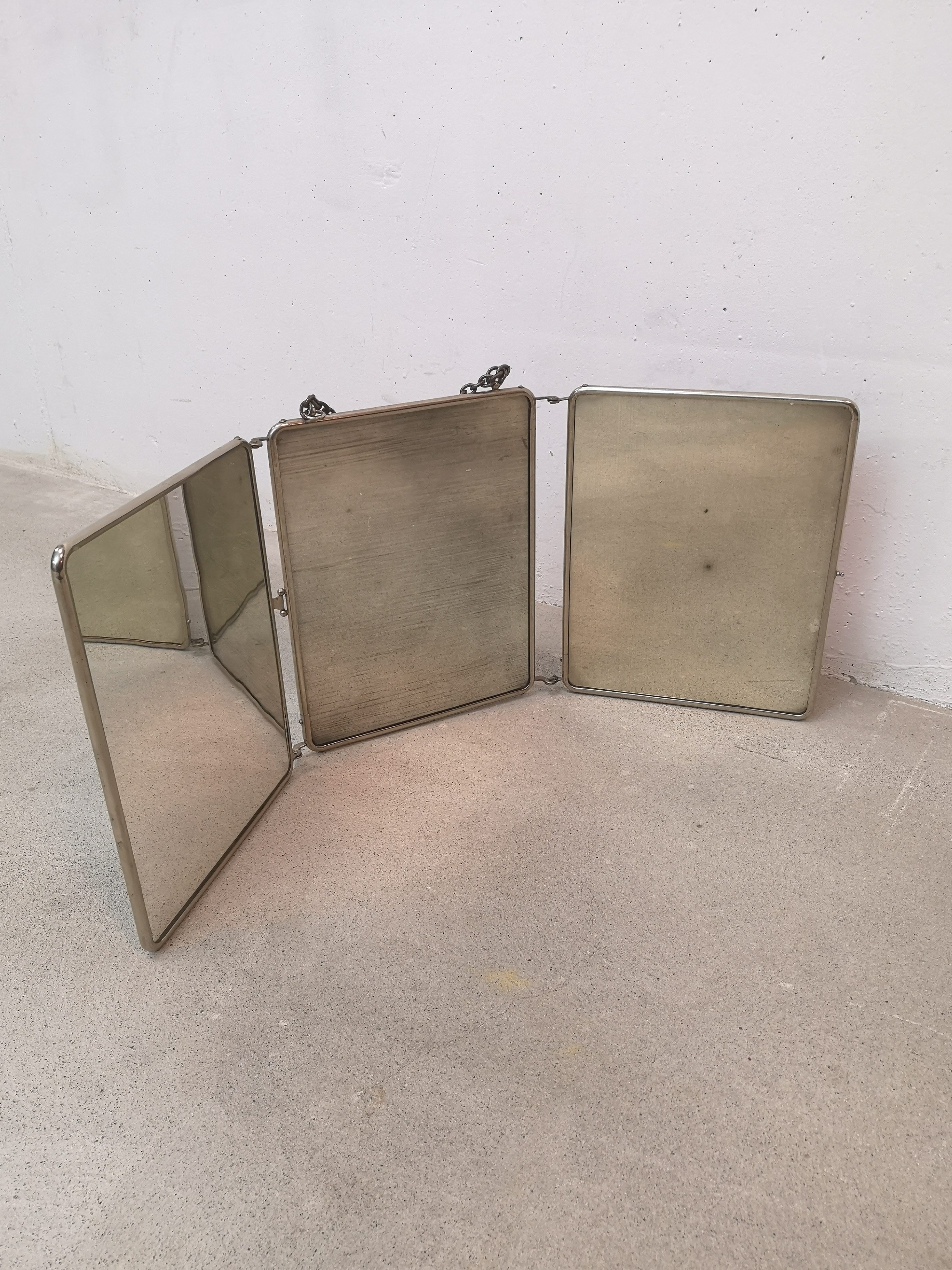 Miroir de barbier triptyque – Image 2