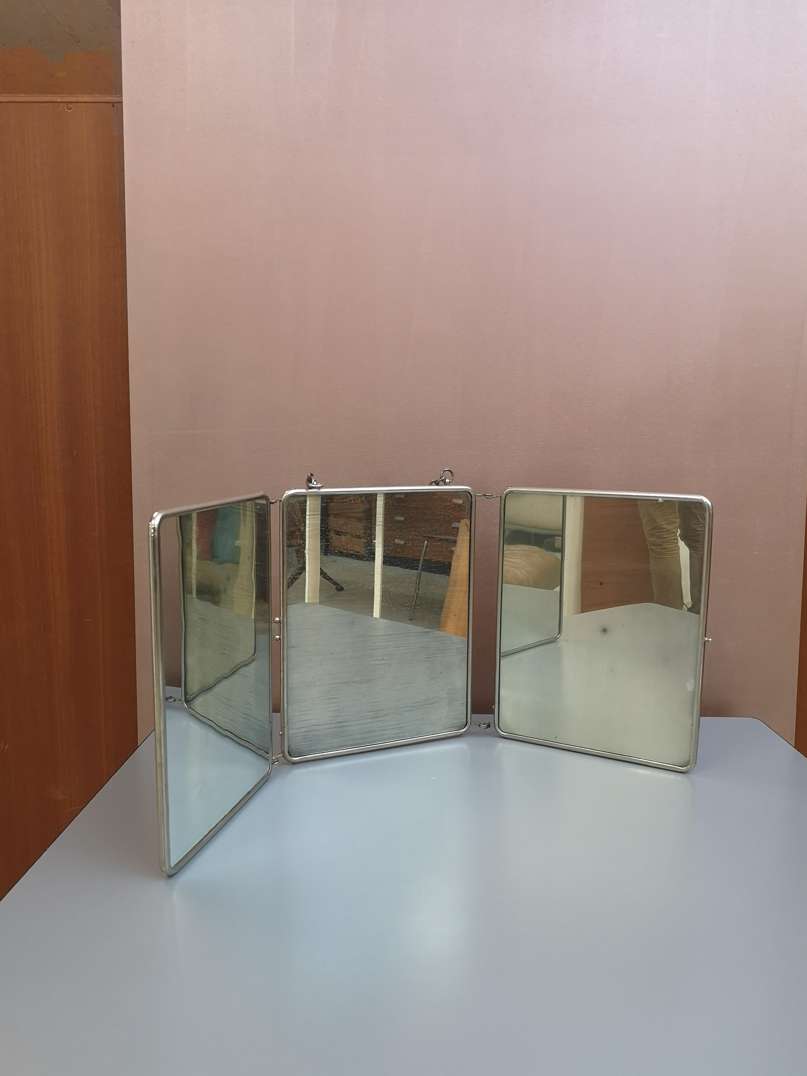 Miroir de barbier triptyque – Image 7
