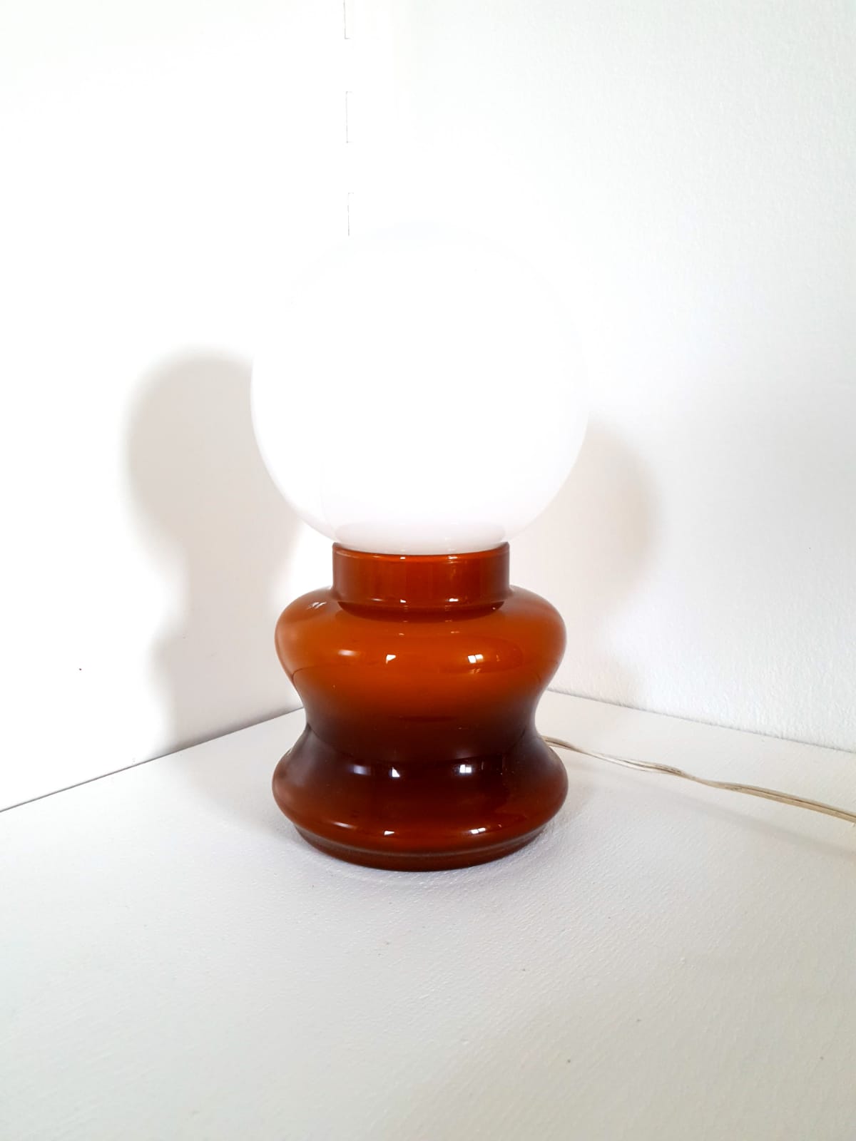 Lampe en verre 70s – Image 4