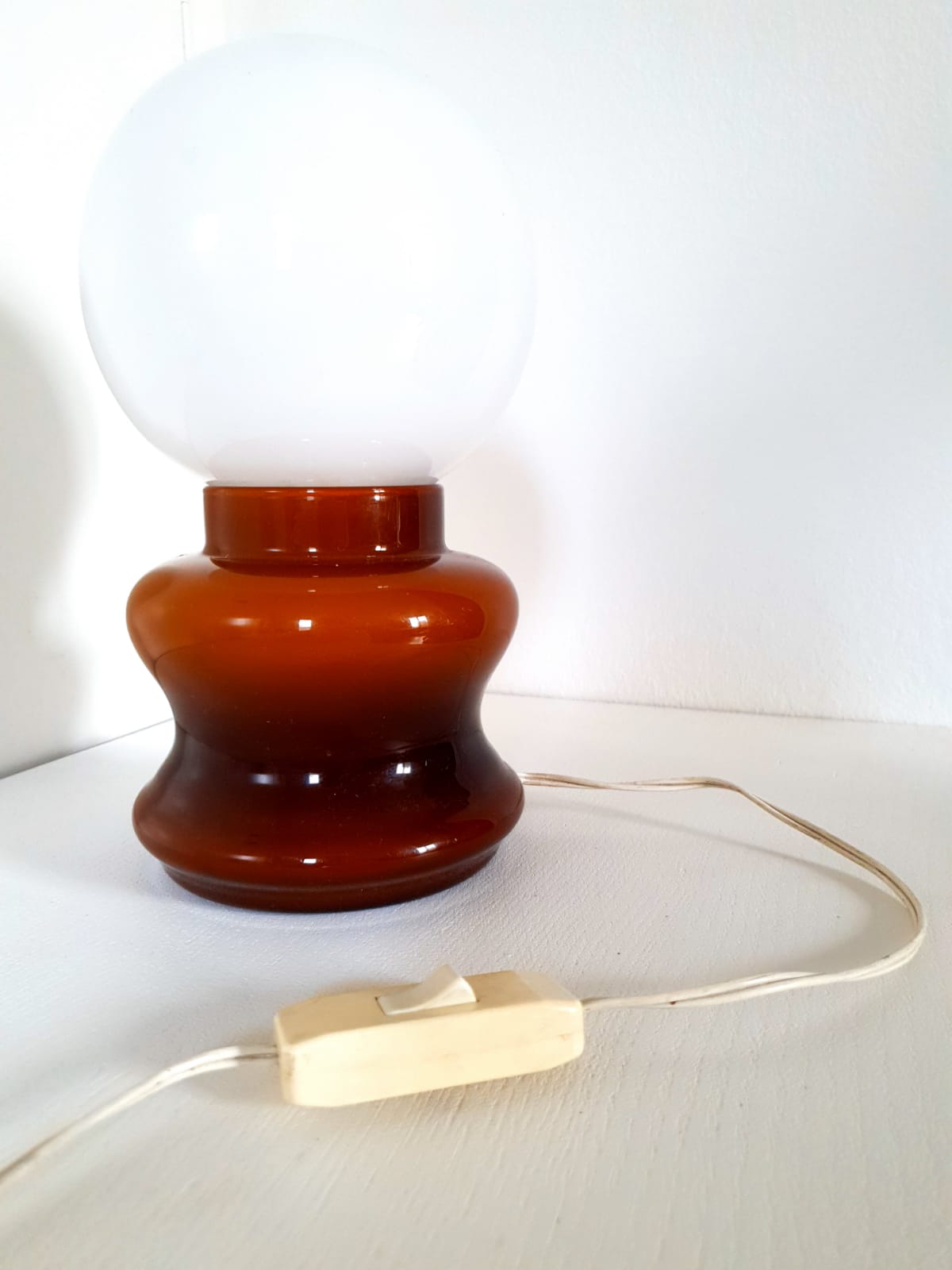 Lampe en verre 70s – Image 2