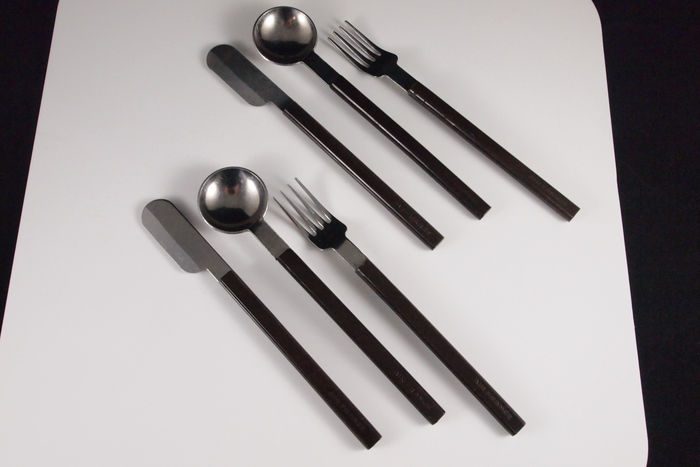 Couverts gris AIR FRANCE 70s (18 pièces) – Image 2