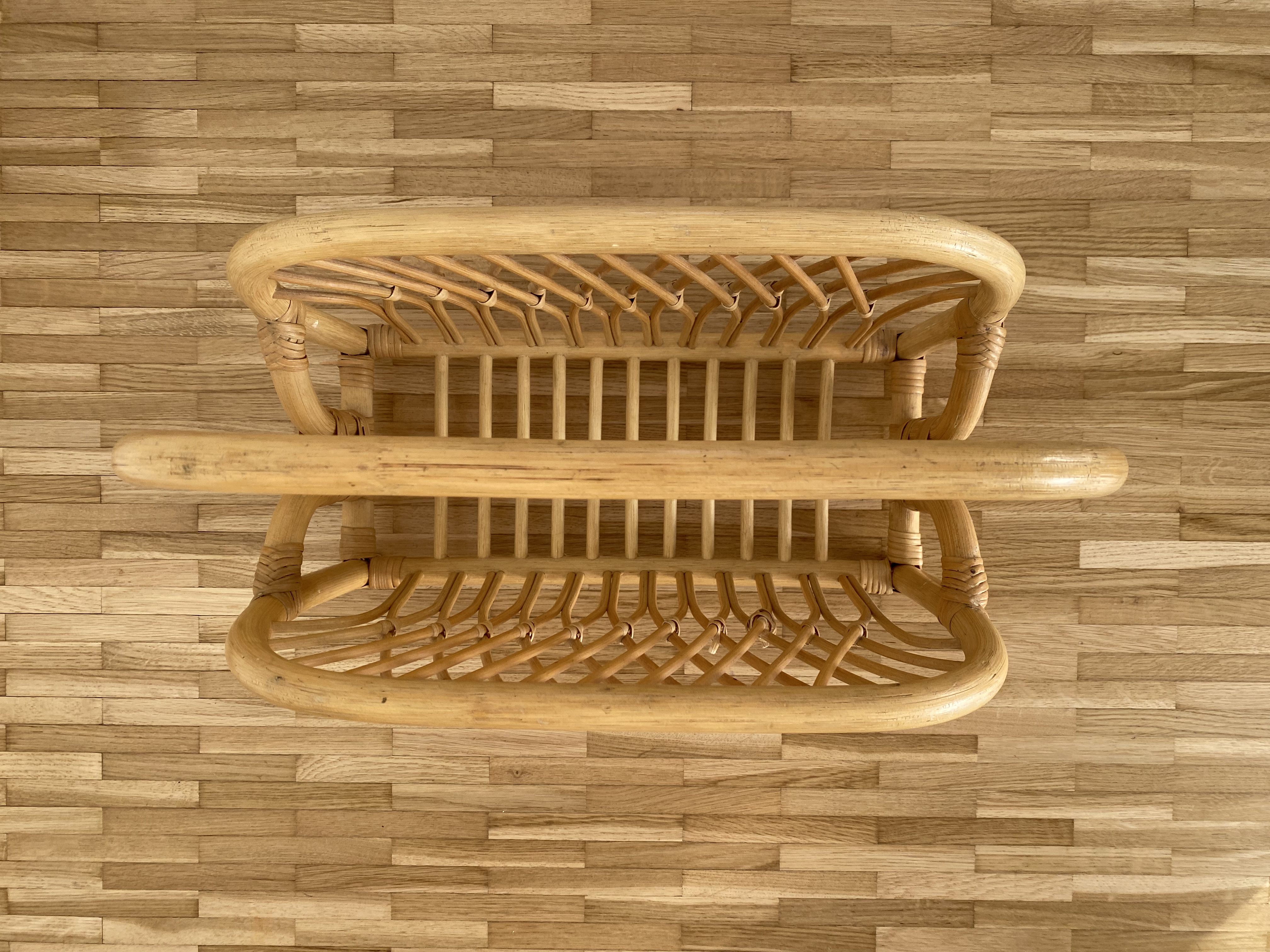 Porte-revues en bambou et rotin – Bild 4