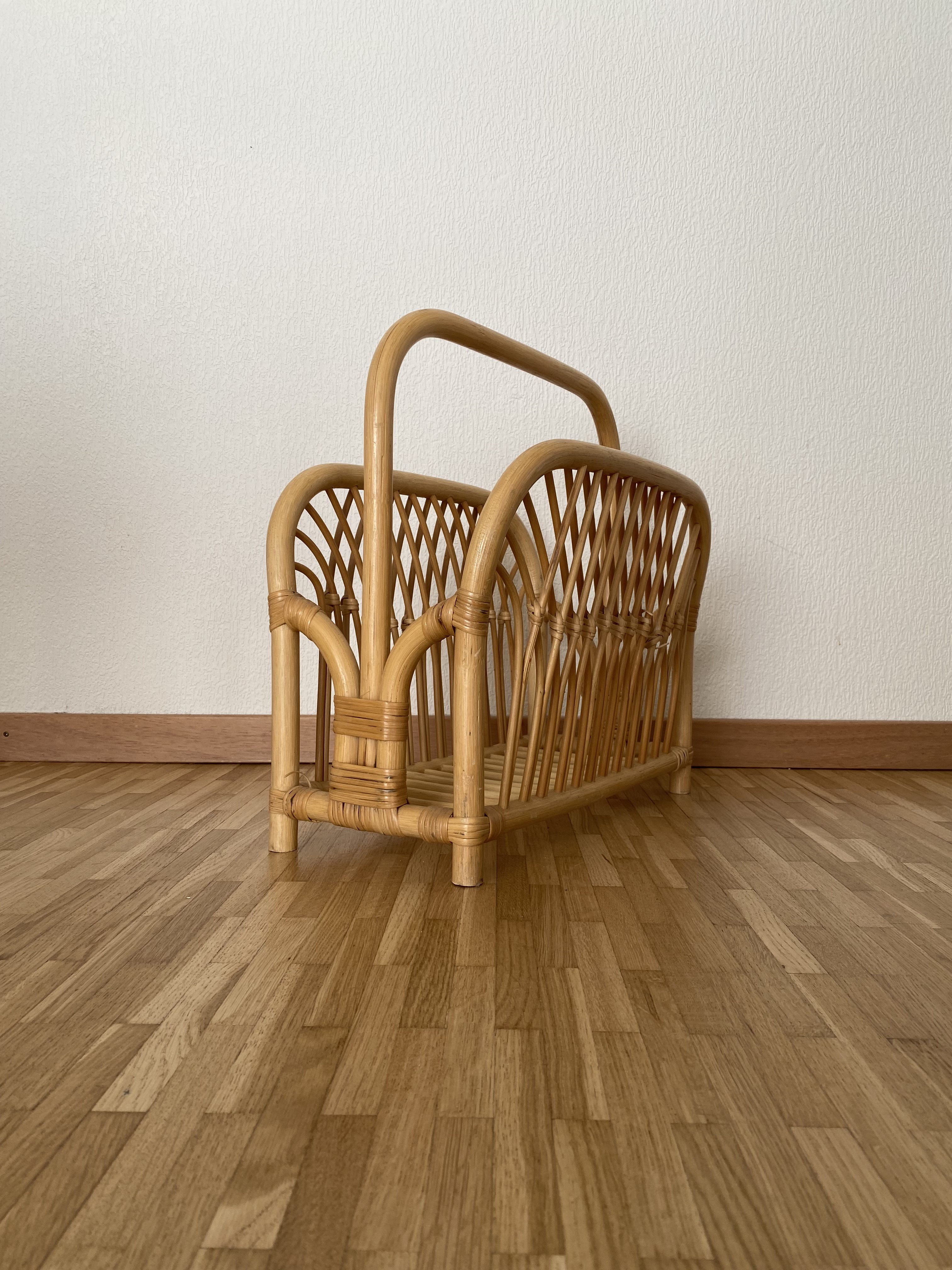 Porte-revues en bambou et rotin – Bild 7