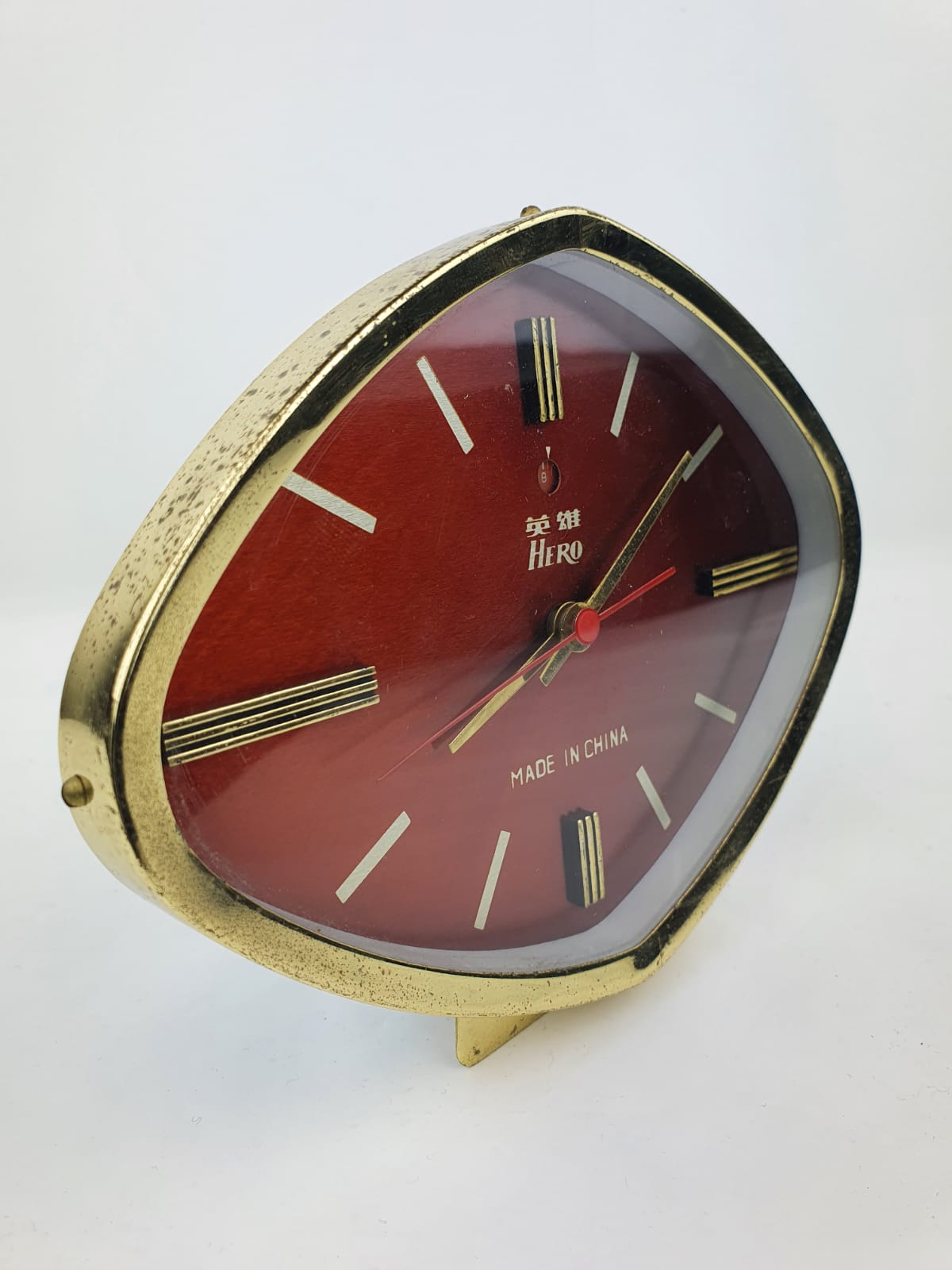 Réveil Mécanique Ancien HERO - Bleu, Avec Dateur Et Sonnerie - Fabriqué En Chine