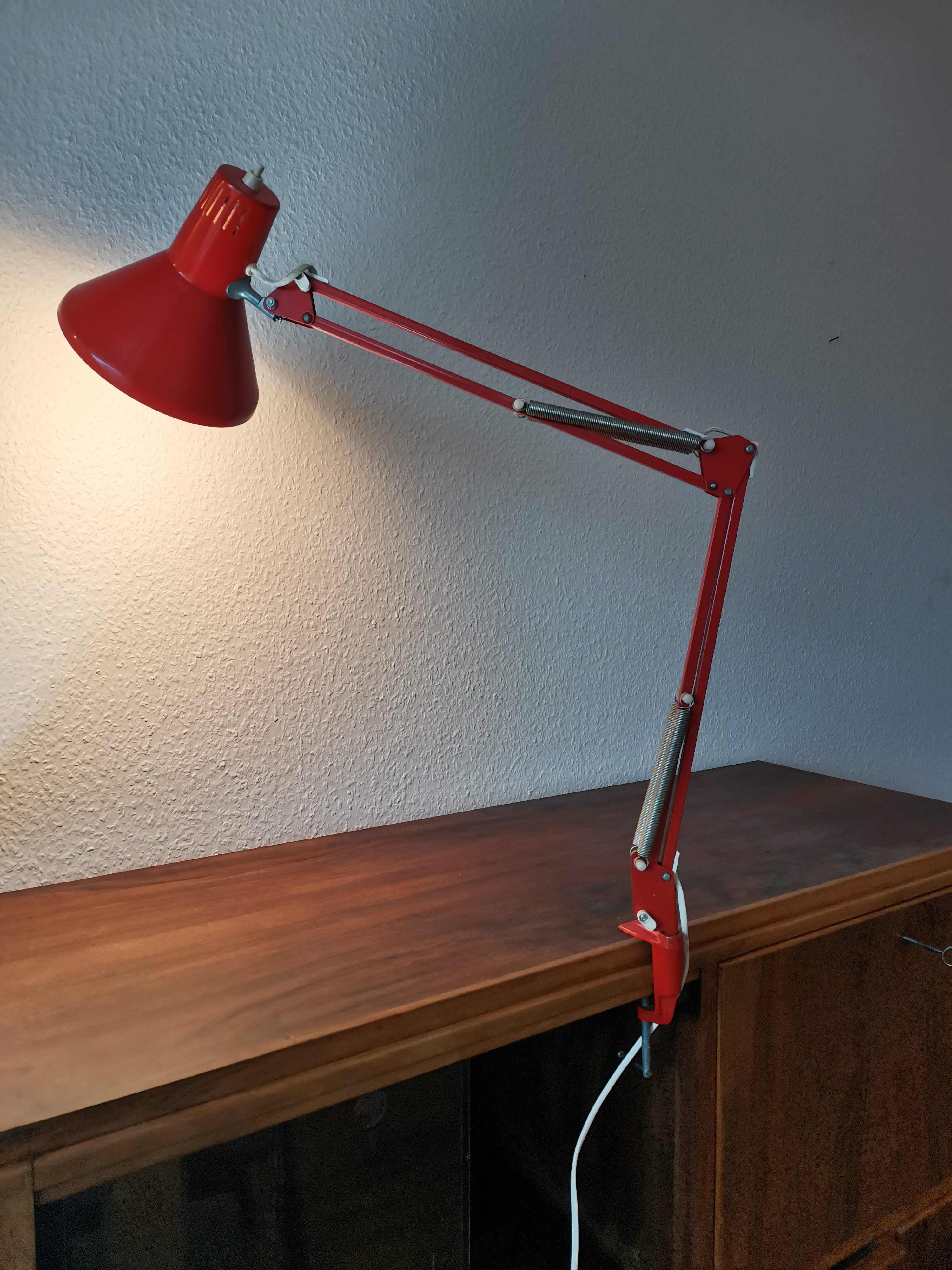 Lampe d'architecte orange – Image 2