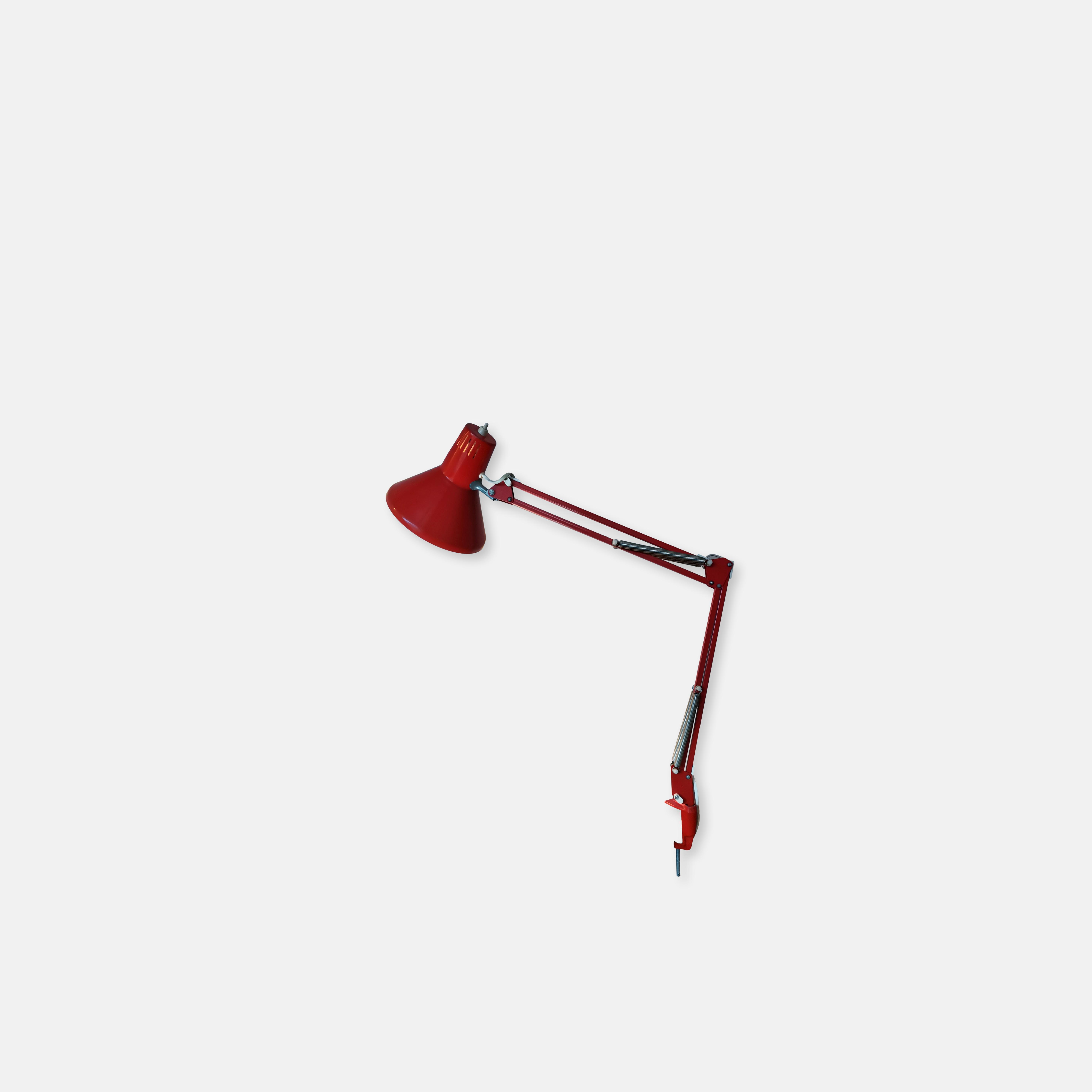 Lampe d'architecte orange