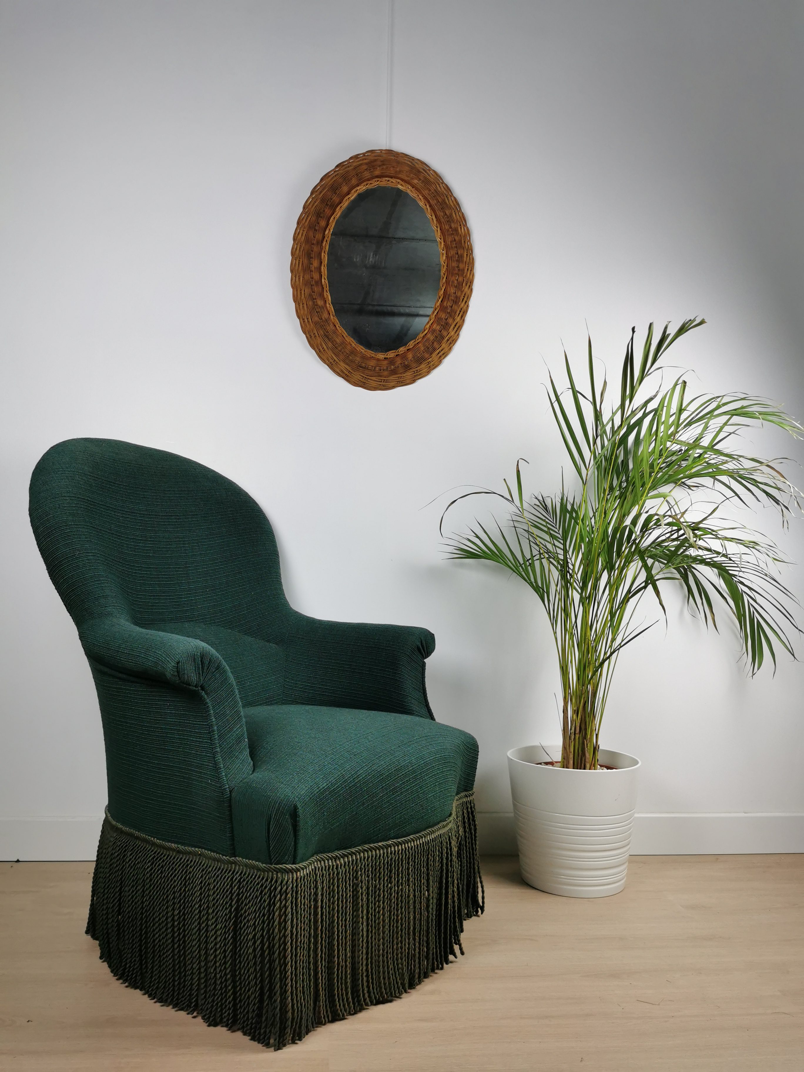 Ancien fauteuil crapaud vintage – Image 2