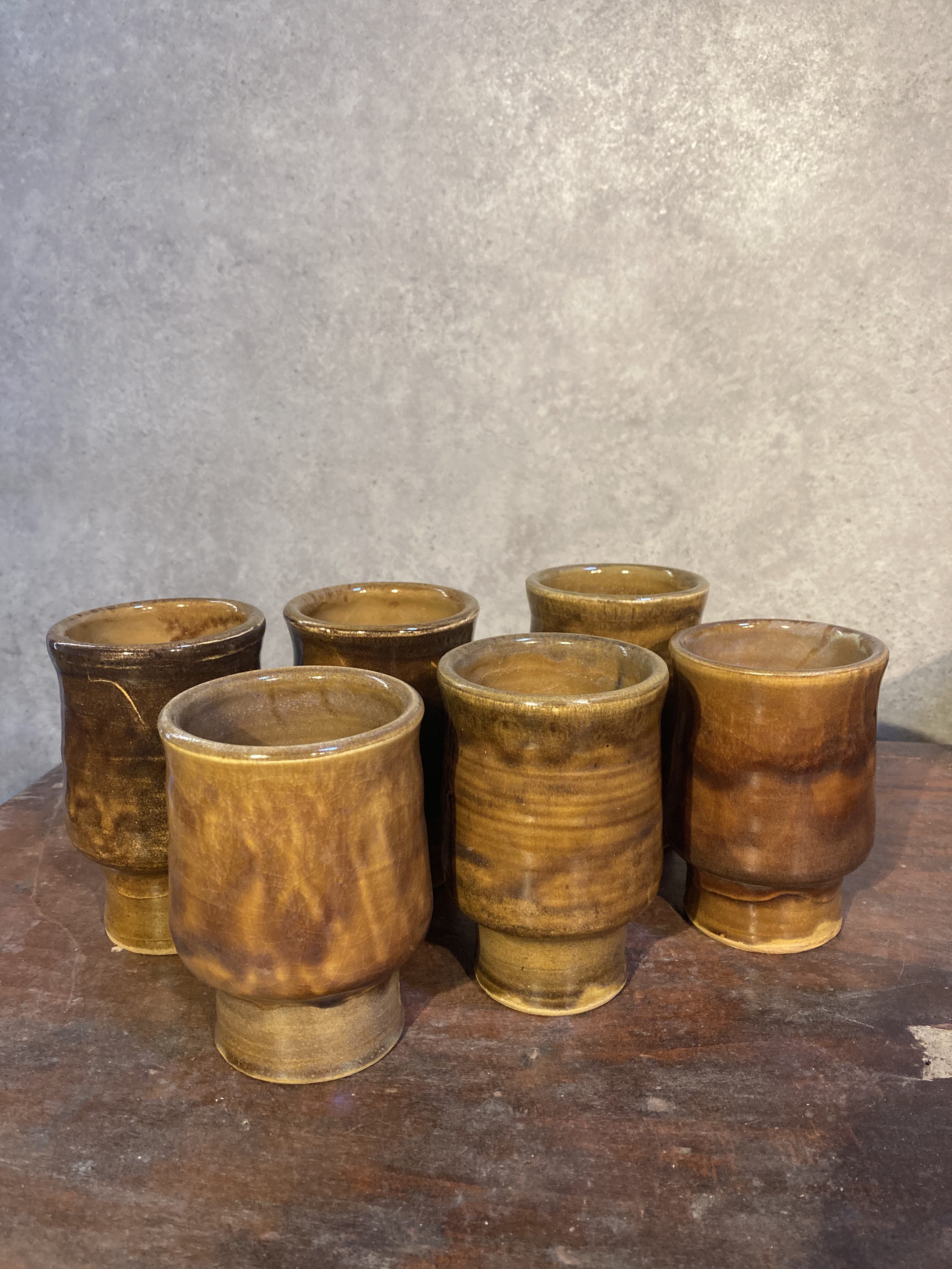 6 tasses en grès – Image 2