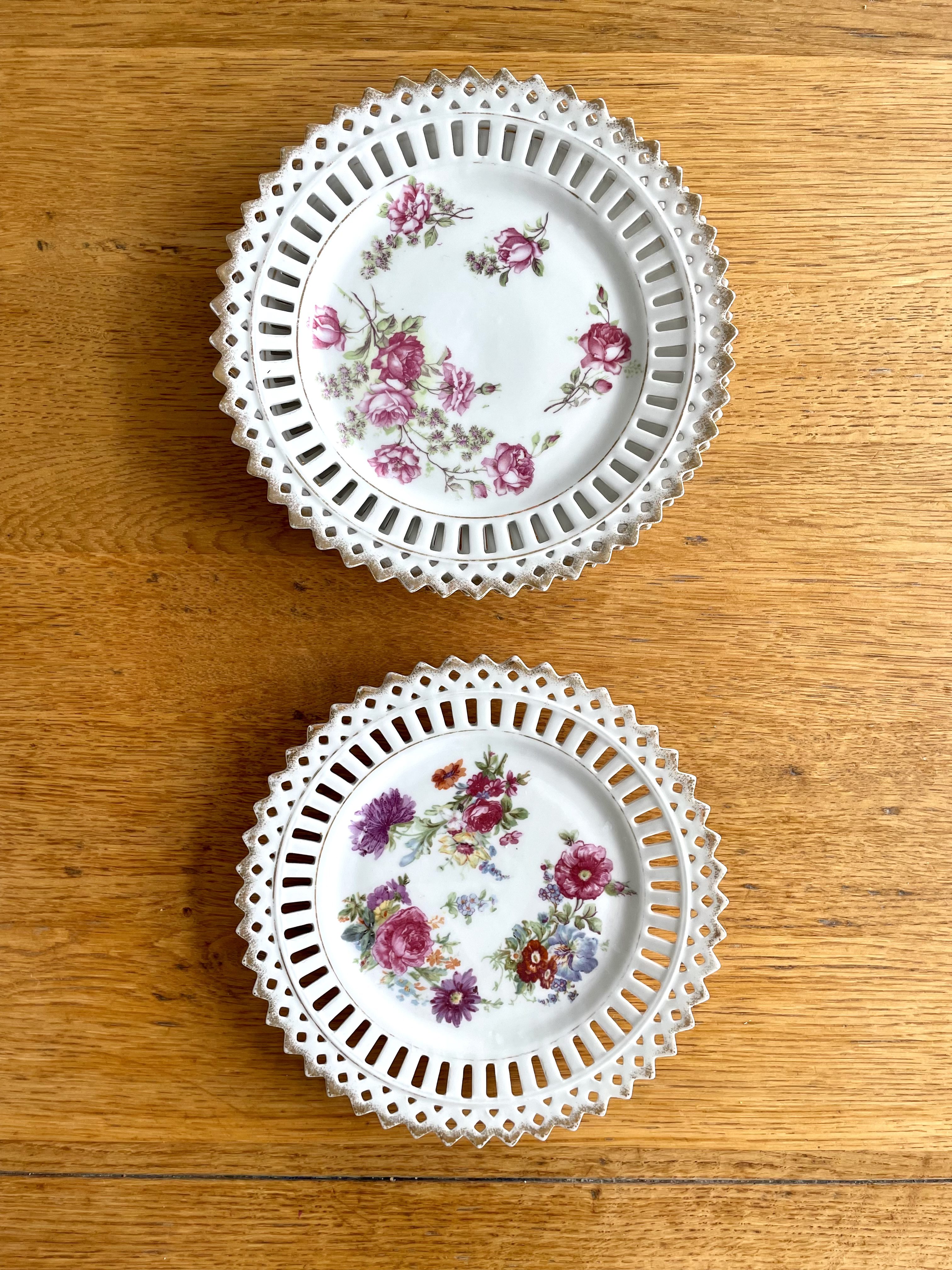 Lot de 12 assiettes « dentelle » à dessert – Bild 6