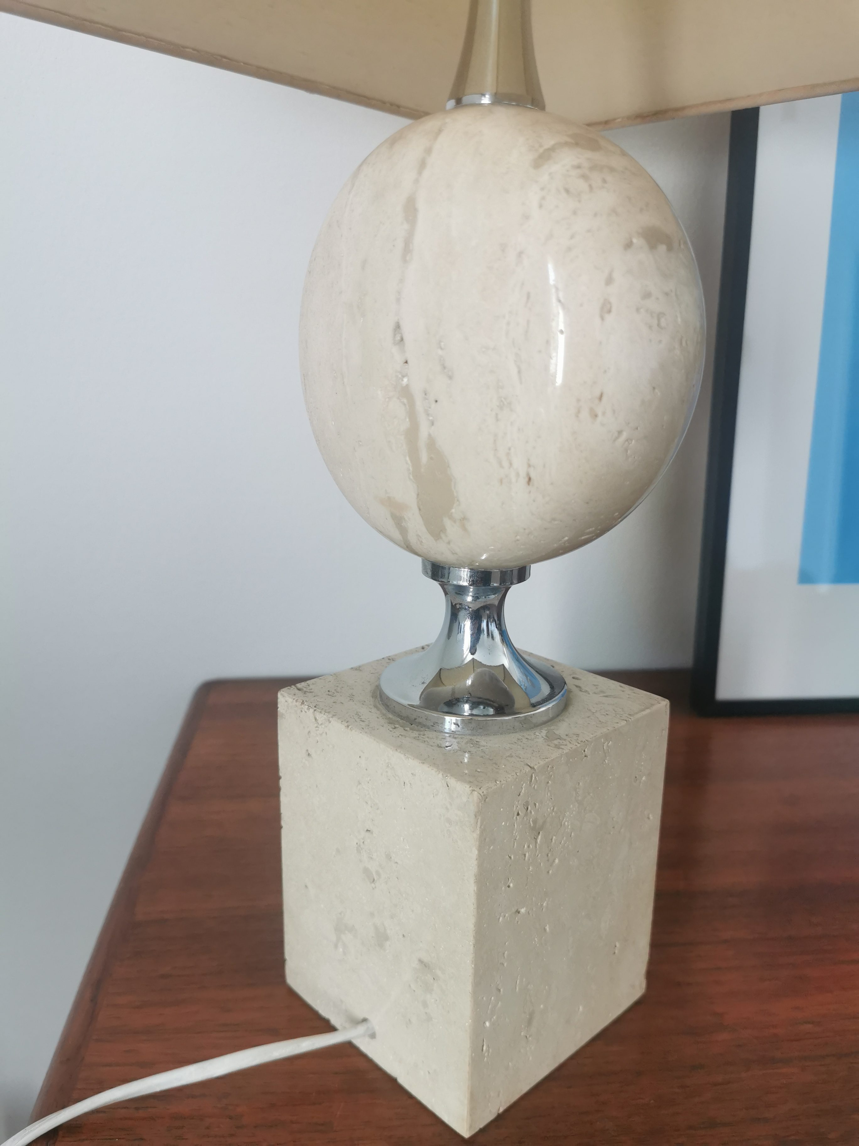 Lampe Philippe Barbier en travertin 70s – Image 10