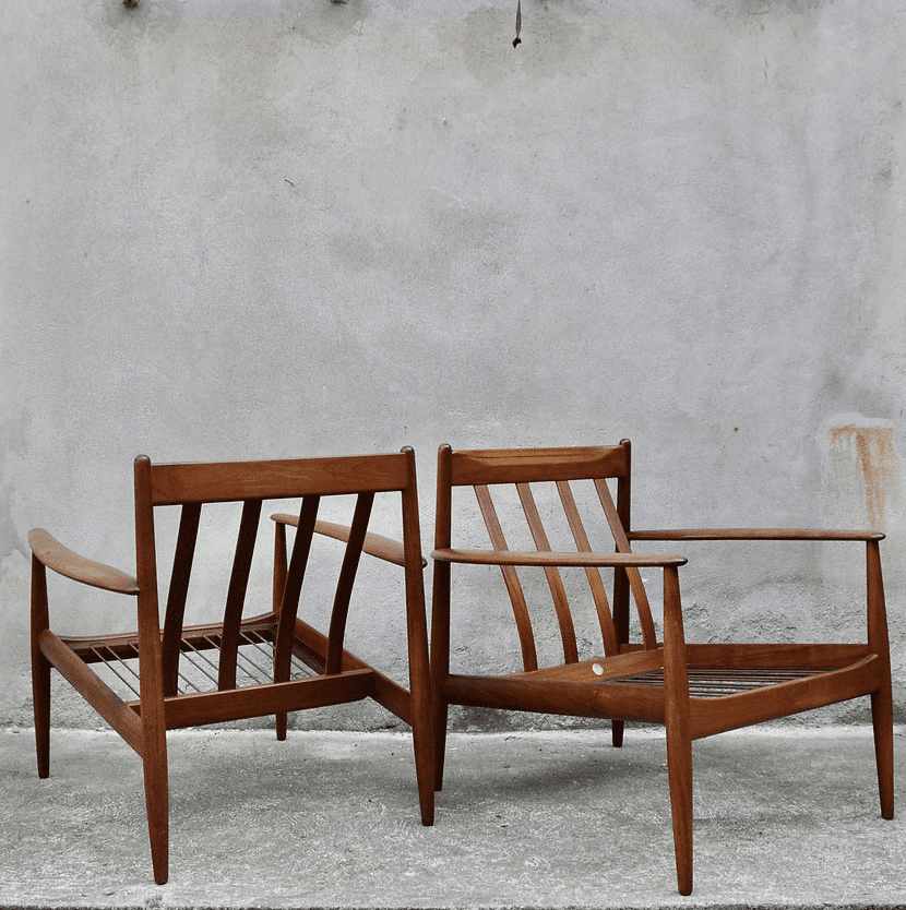 Paire de fauteuils Grete Jalk pour France & Daverkosen – Image 5