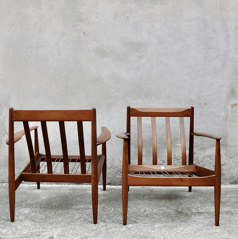 Paire de fauteuils Grete Jalk pour France & Daverkosen – Image 8