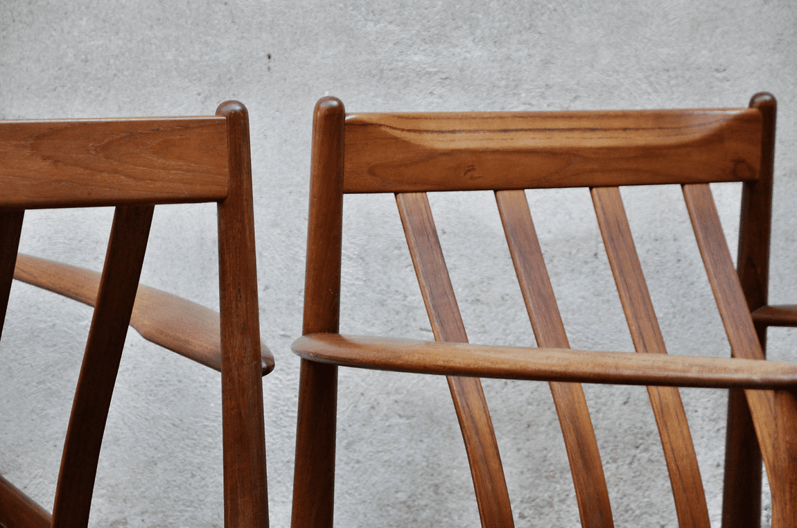 Paire de fauteuils Grete Jalk pour France & Daverkosen – Image 10