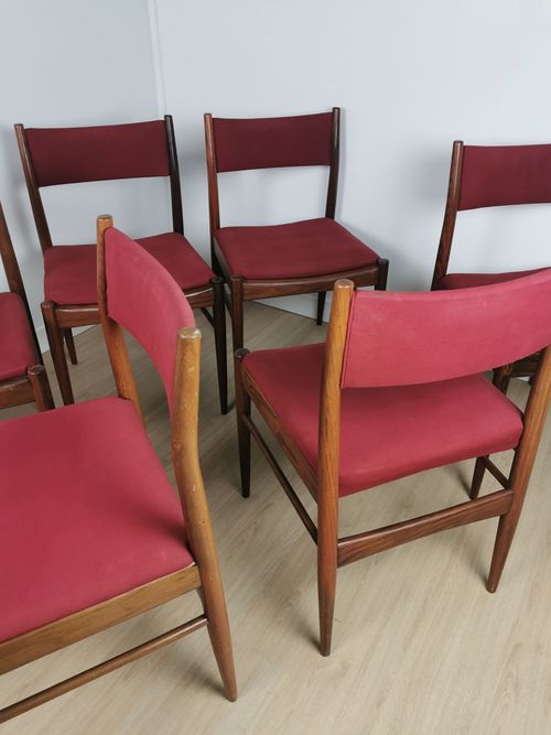 Lot de 6 chaises Gessef en palissandre – Image 8