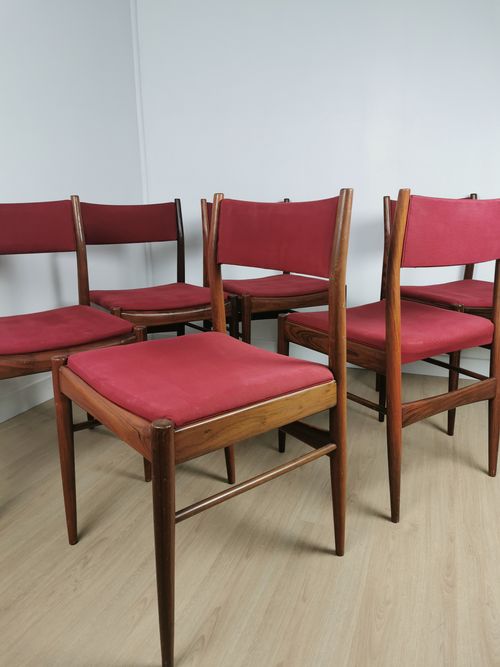Lot de 6 chaises Gessef en palissandre – Image 9