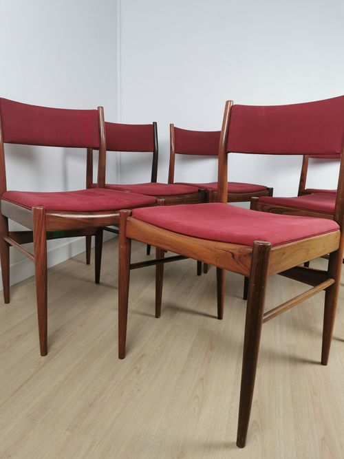 Lot de 6 chaises Gessef en palissandre – Image 10
