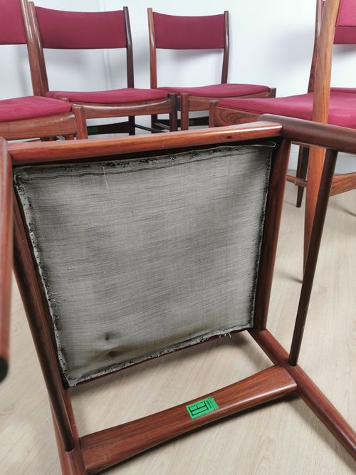 Lot de 6 chaises Gessef en palissandre – Image 11