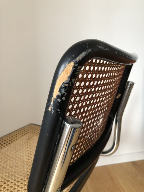 Chaise cannée style Marcel Breuer – Image 5