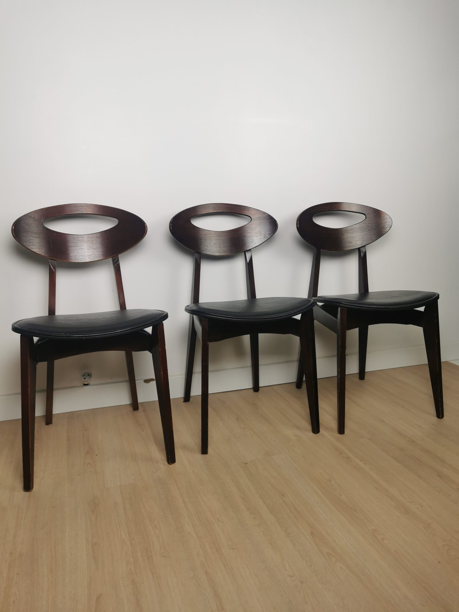 Trio de chaises Roger Landault – Image 6