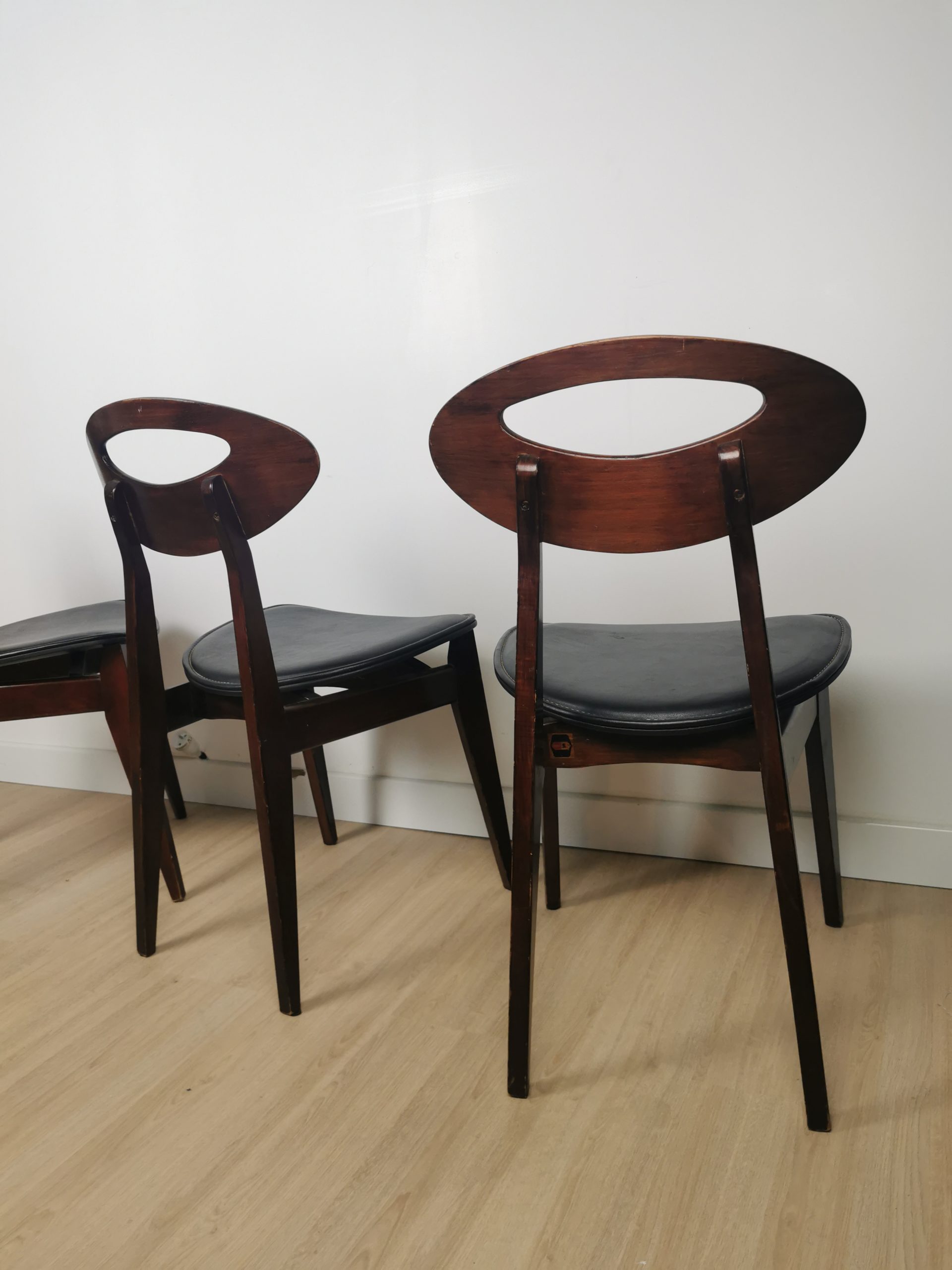 Trio de chaises Roger Landault – Image 9