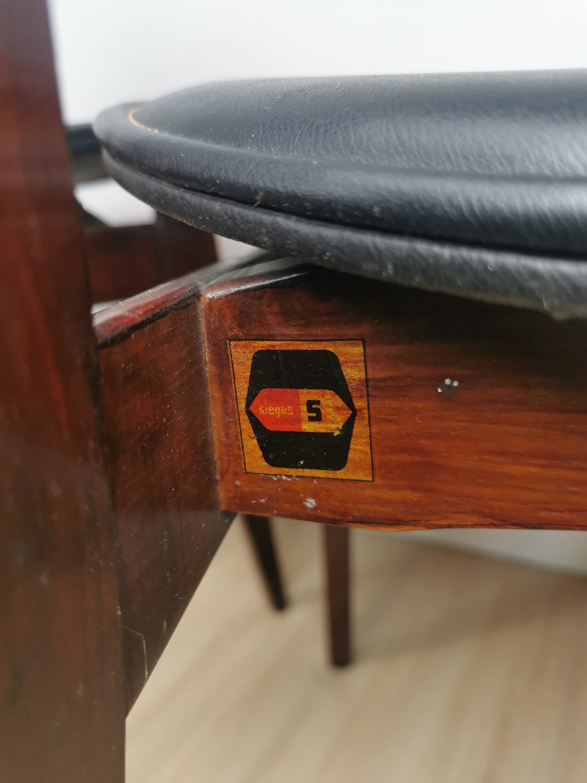 Trio de chaises Roger Landault – Image 10