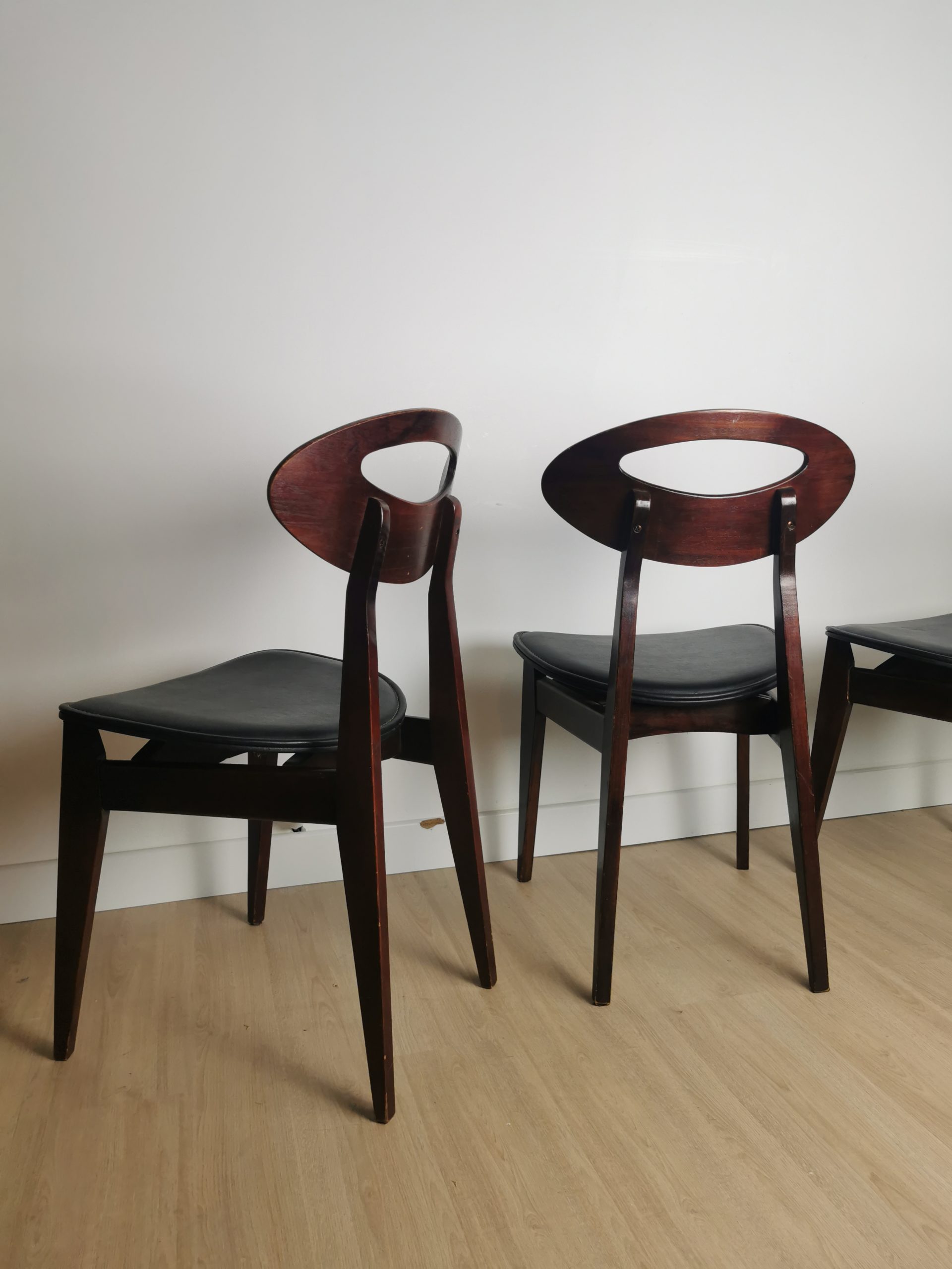 Trio de chaises Roger Landault – Image 11