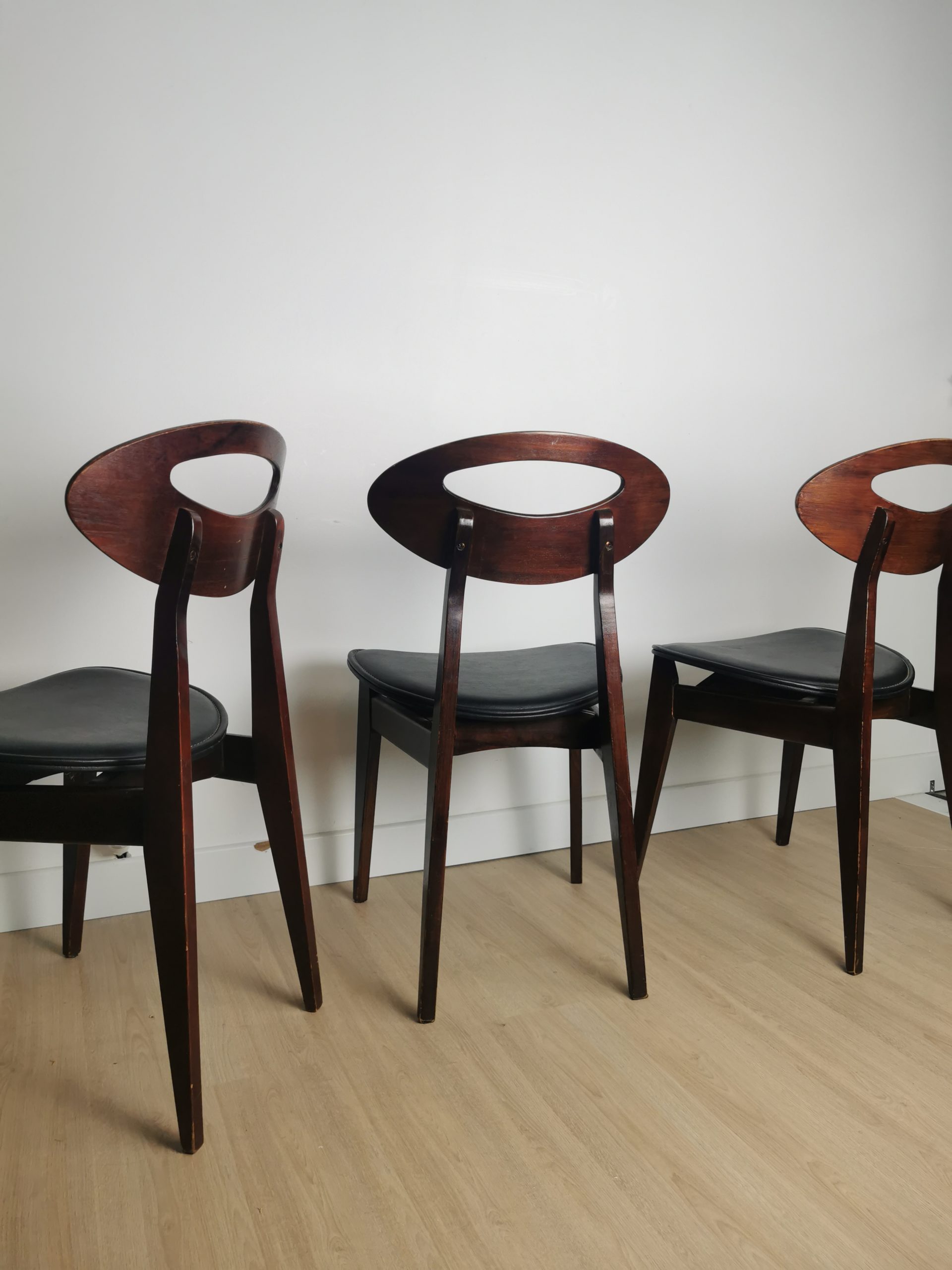 Trio de chaises Roger Landault – Image 12