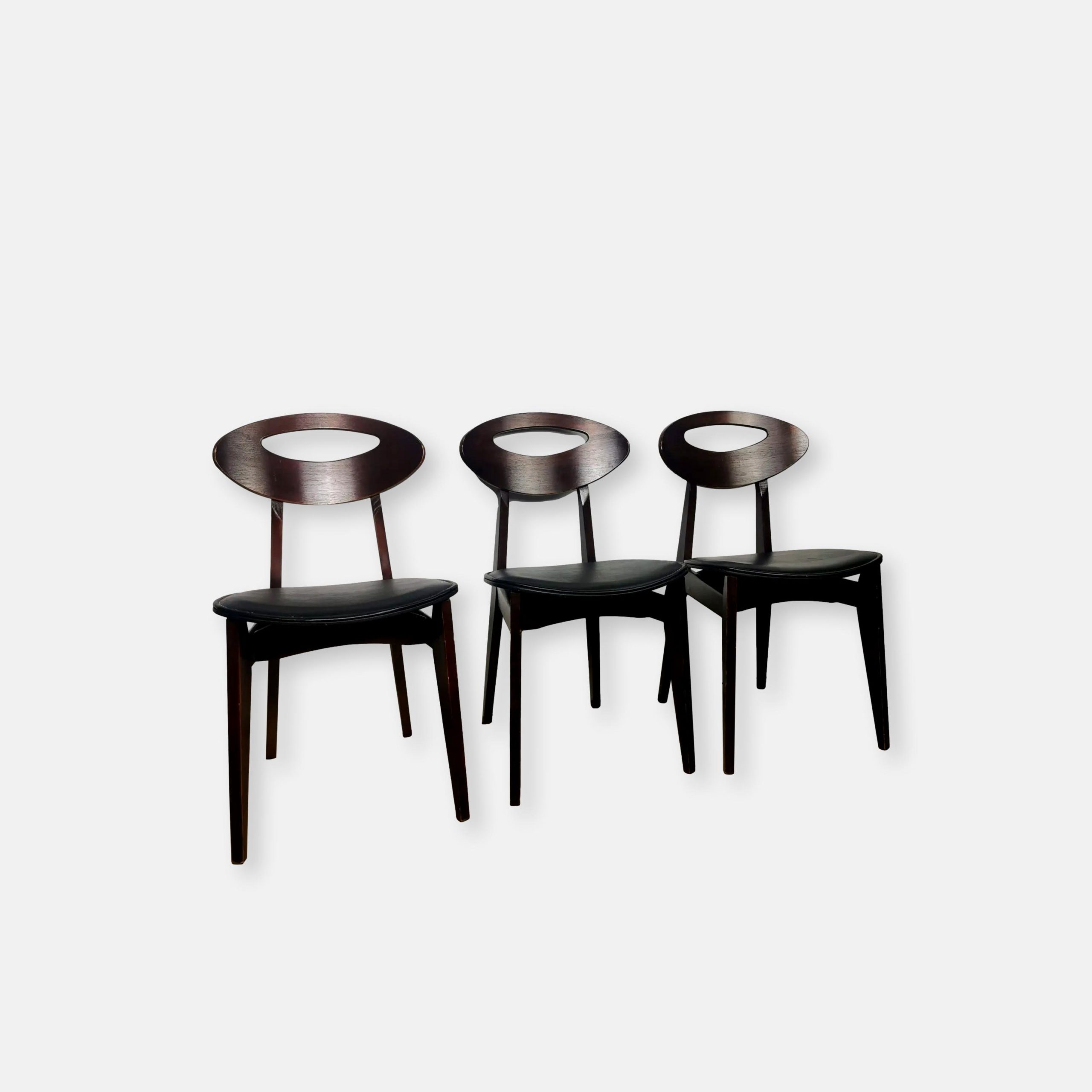 Trio de chaises Roger Landault