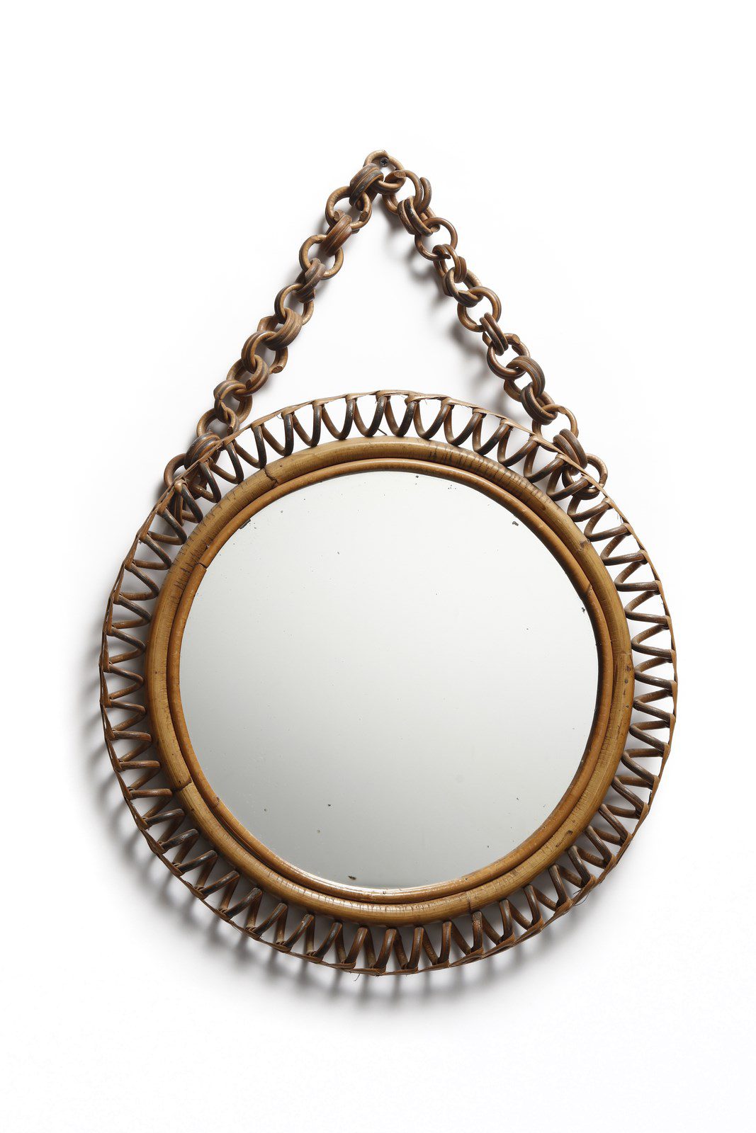 Miroir en rotin italien 70s III – Bild 2