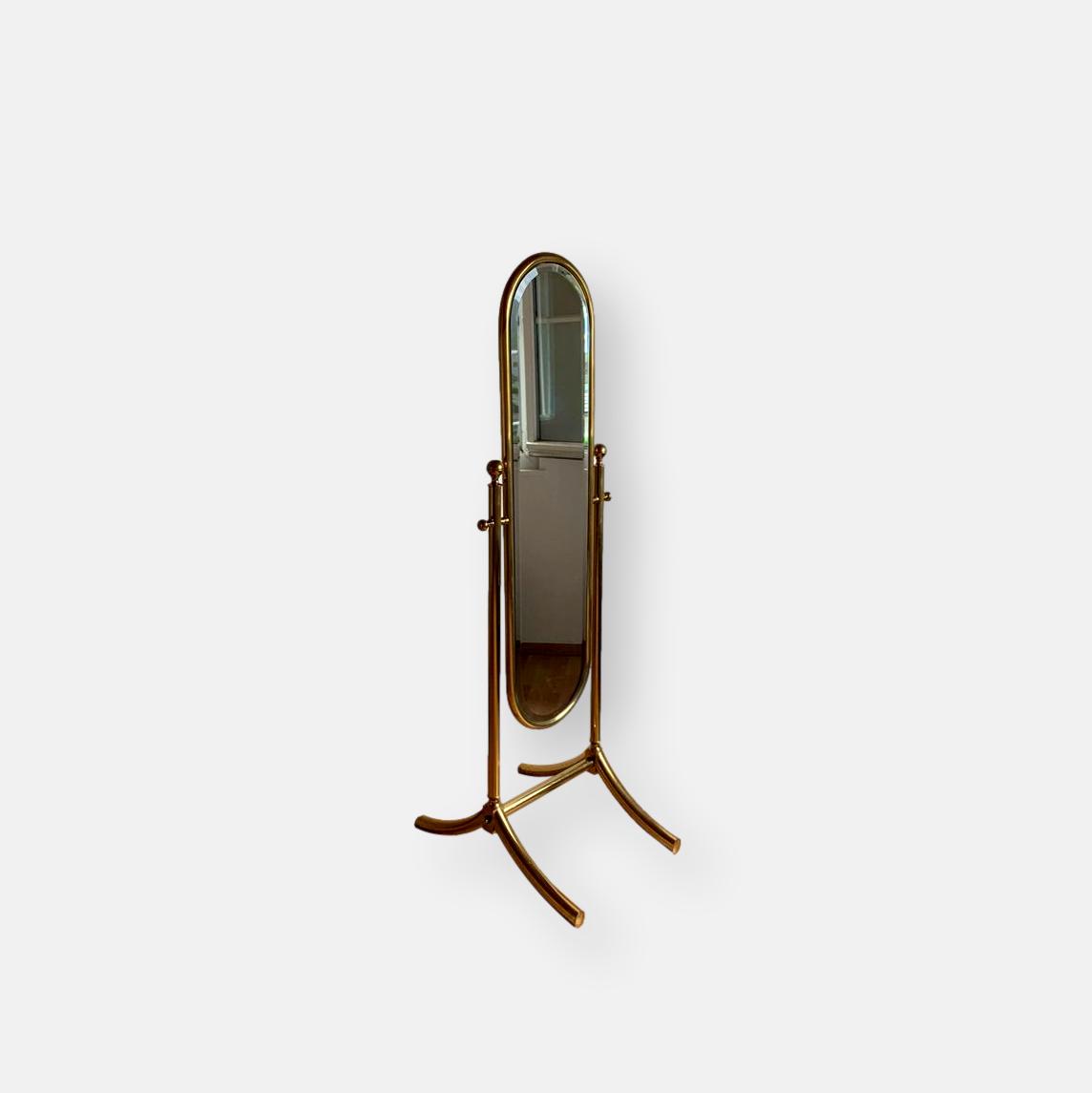 Miroir psyché doré