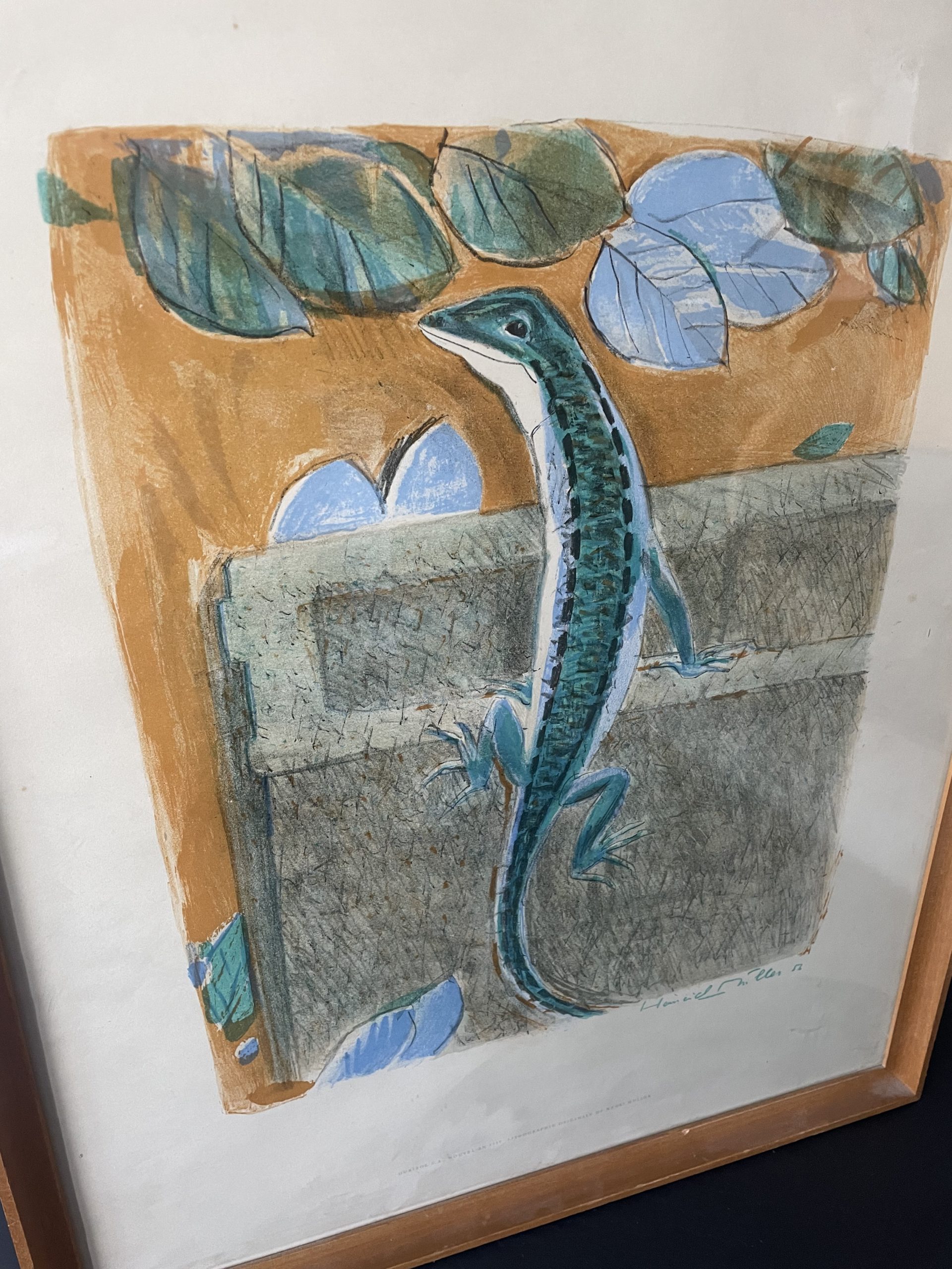 Lithographie Henri Muller, le lézard – Image 5