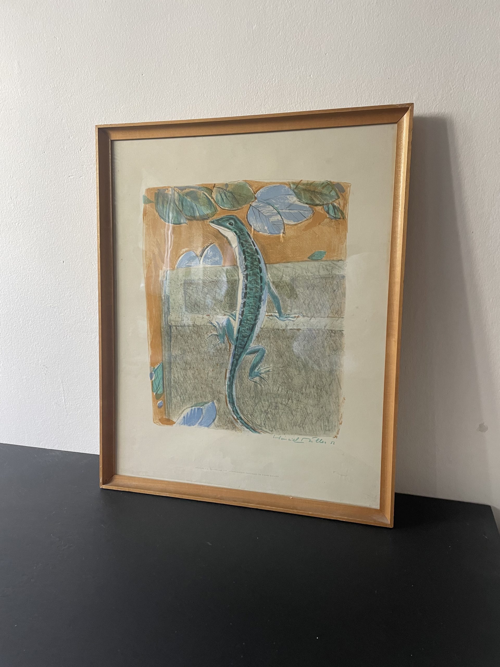 Lithographie Henri Muller, le lézard – Image 9