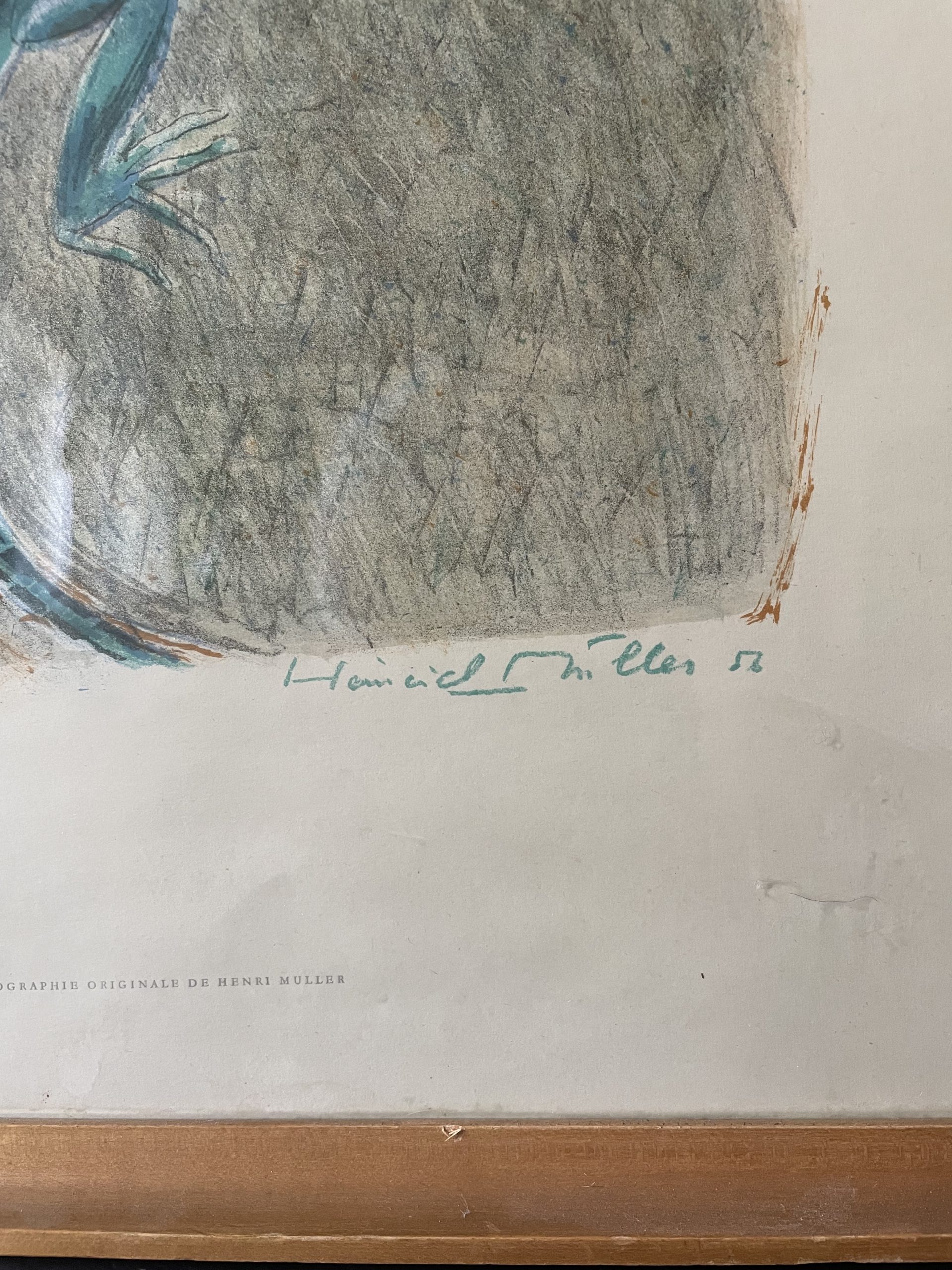 Lithographie Henri Muller, le lézard – Image 12