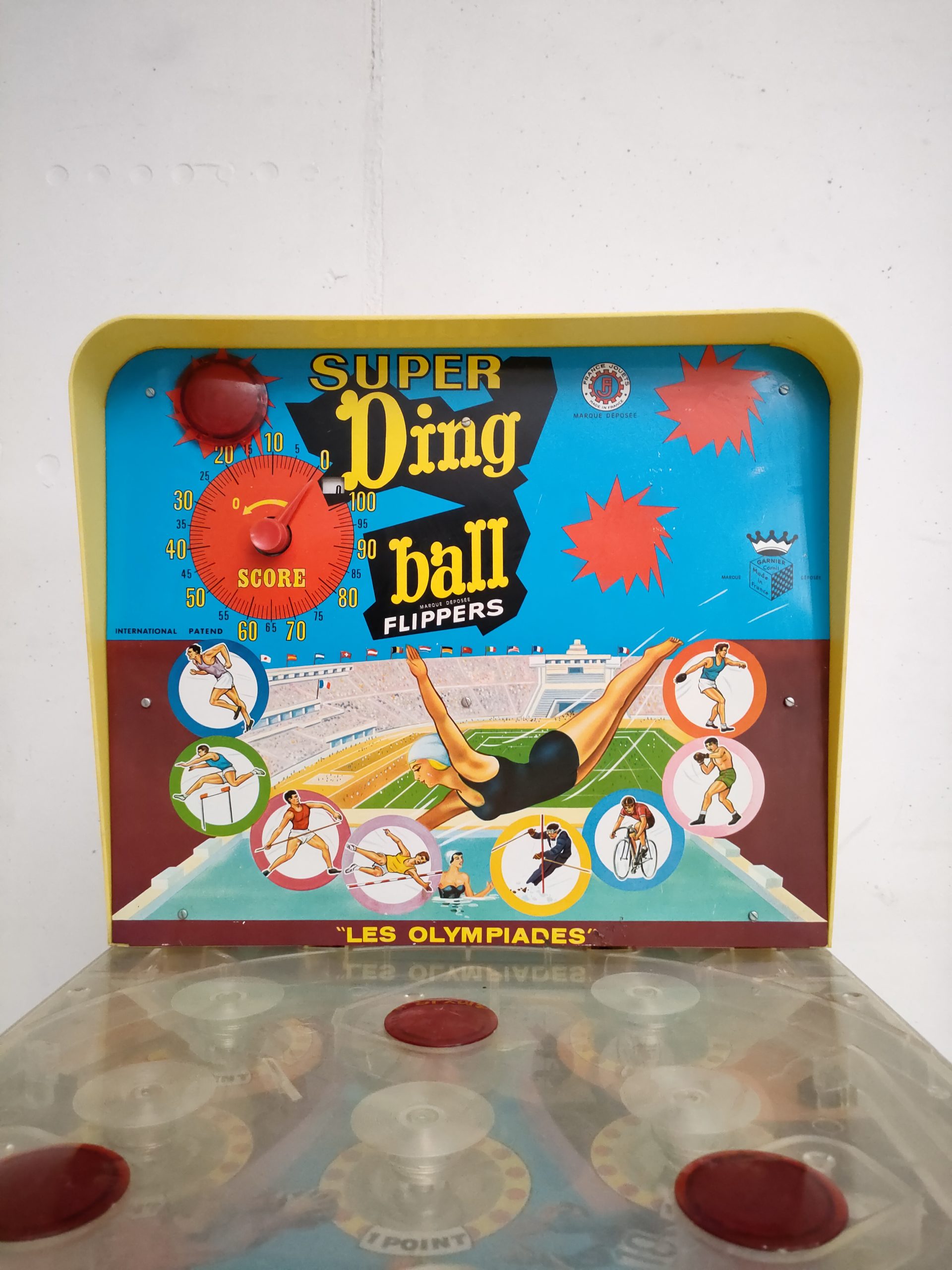 Ding Ball - Billard électrique Vintage / Flipper électrique Ancien / Jouet Rétro