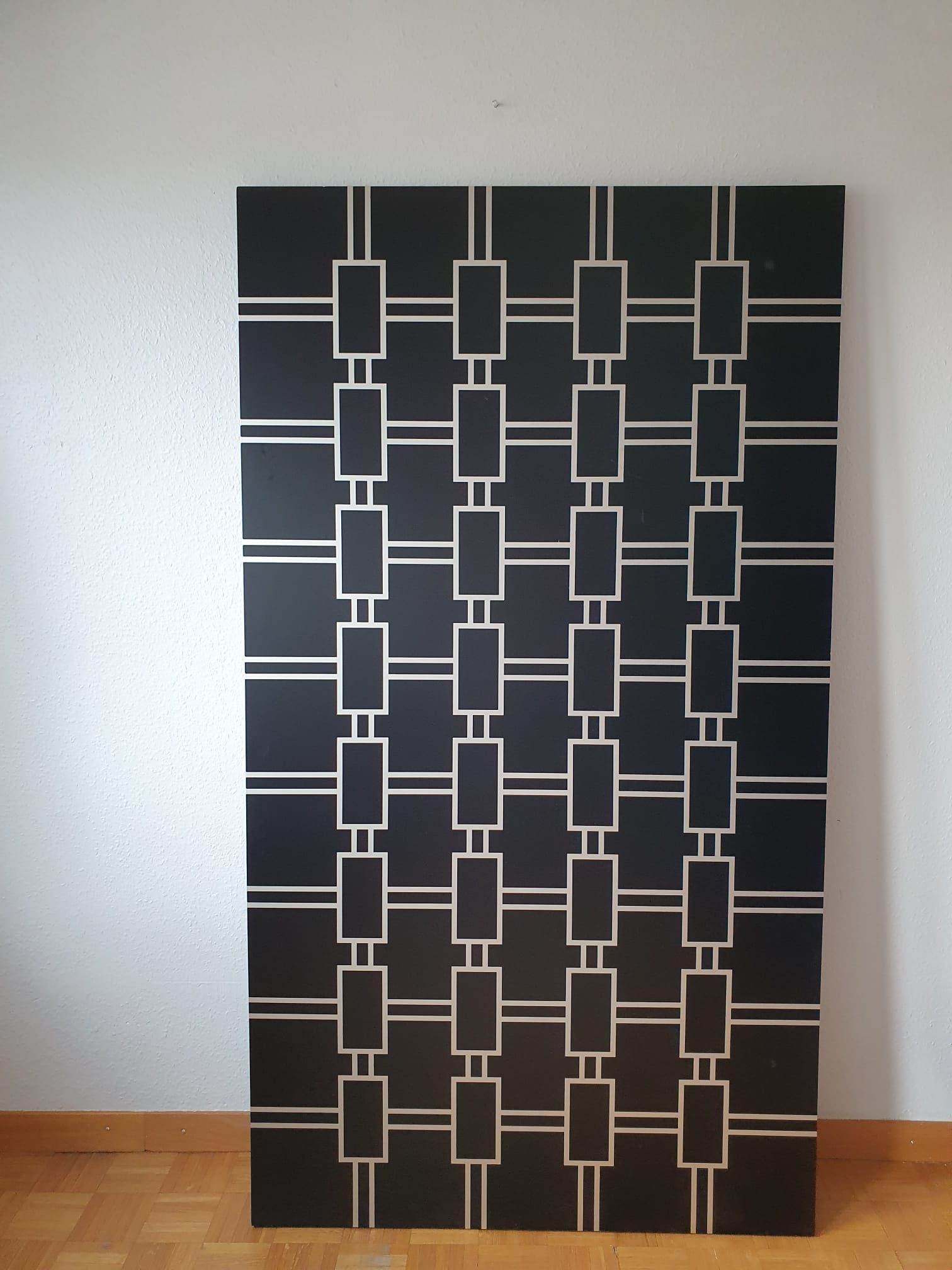 Tableau de Gilbert Gendre - argenté sur fond noir – Image 2