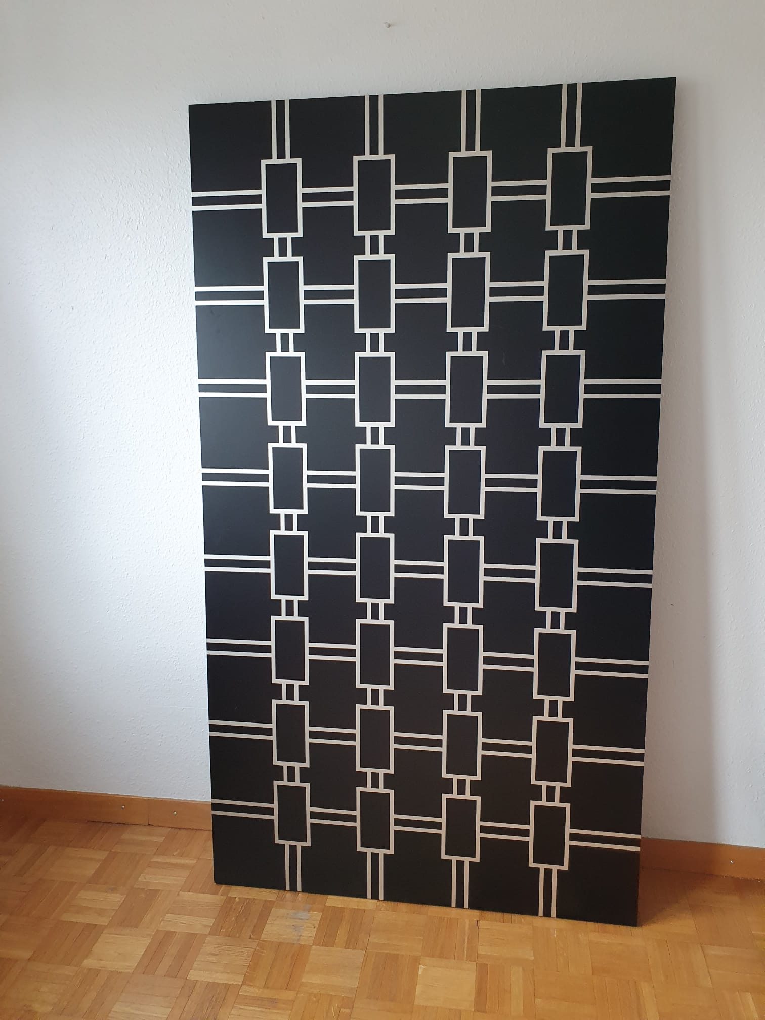 Tableau de Gilbert Gendre - argenté sur fond noir – Image 3