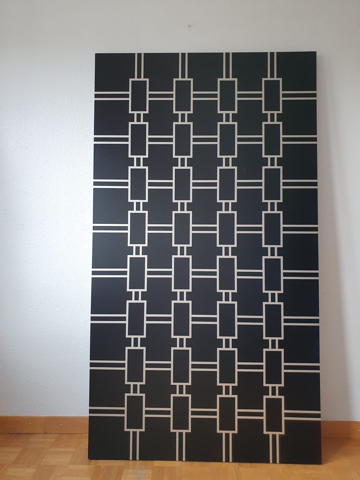 Tableau de Gilbert Gendre - argenté sur fond noir – Image 4