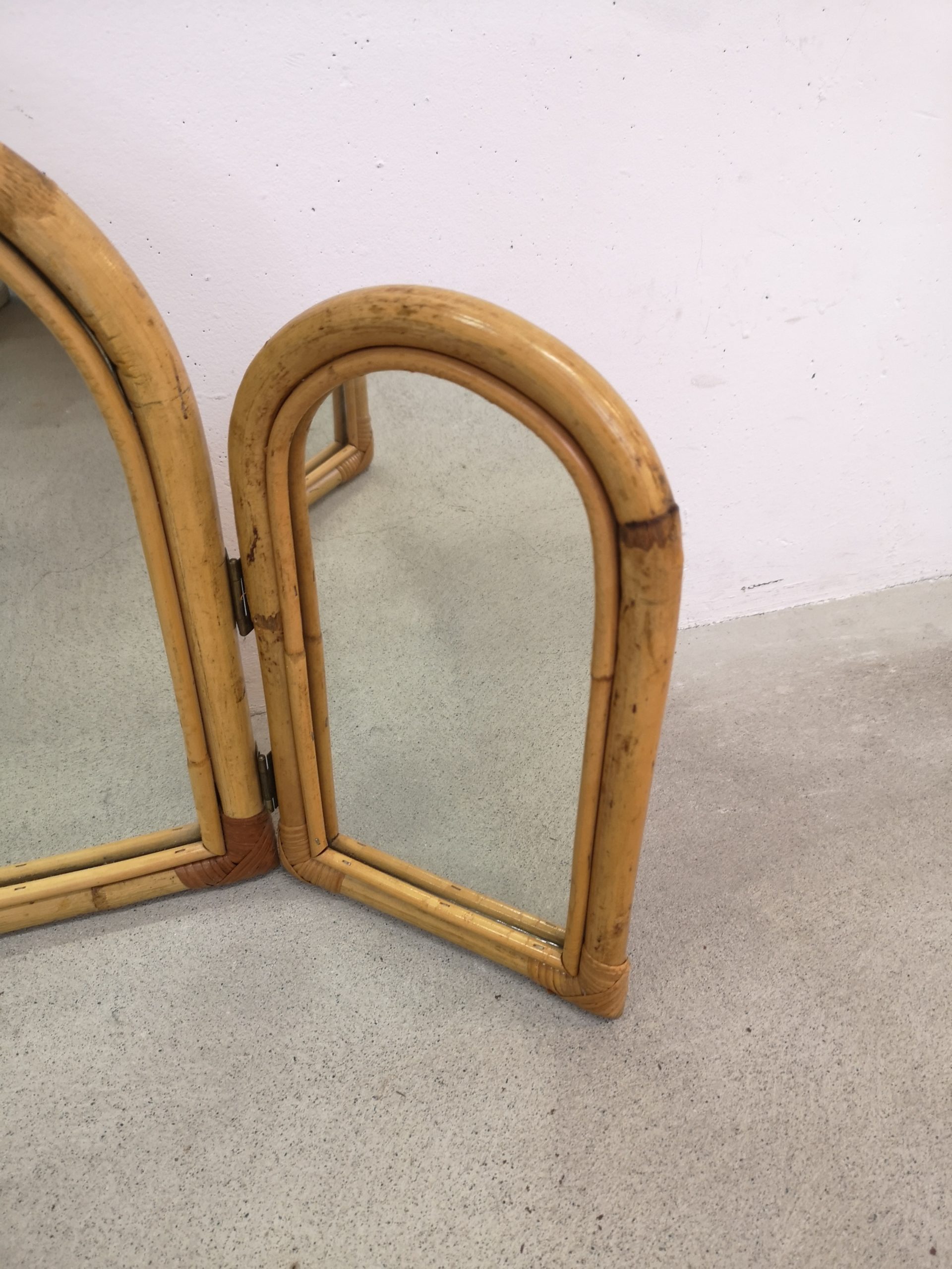 Miroir triptyque en bambou – Image 5