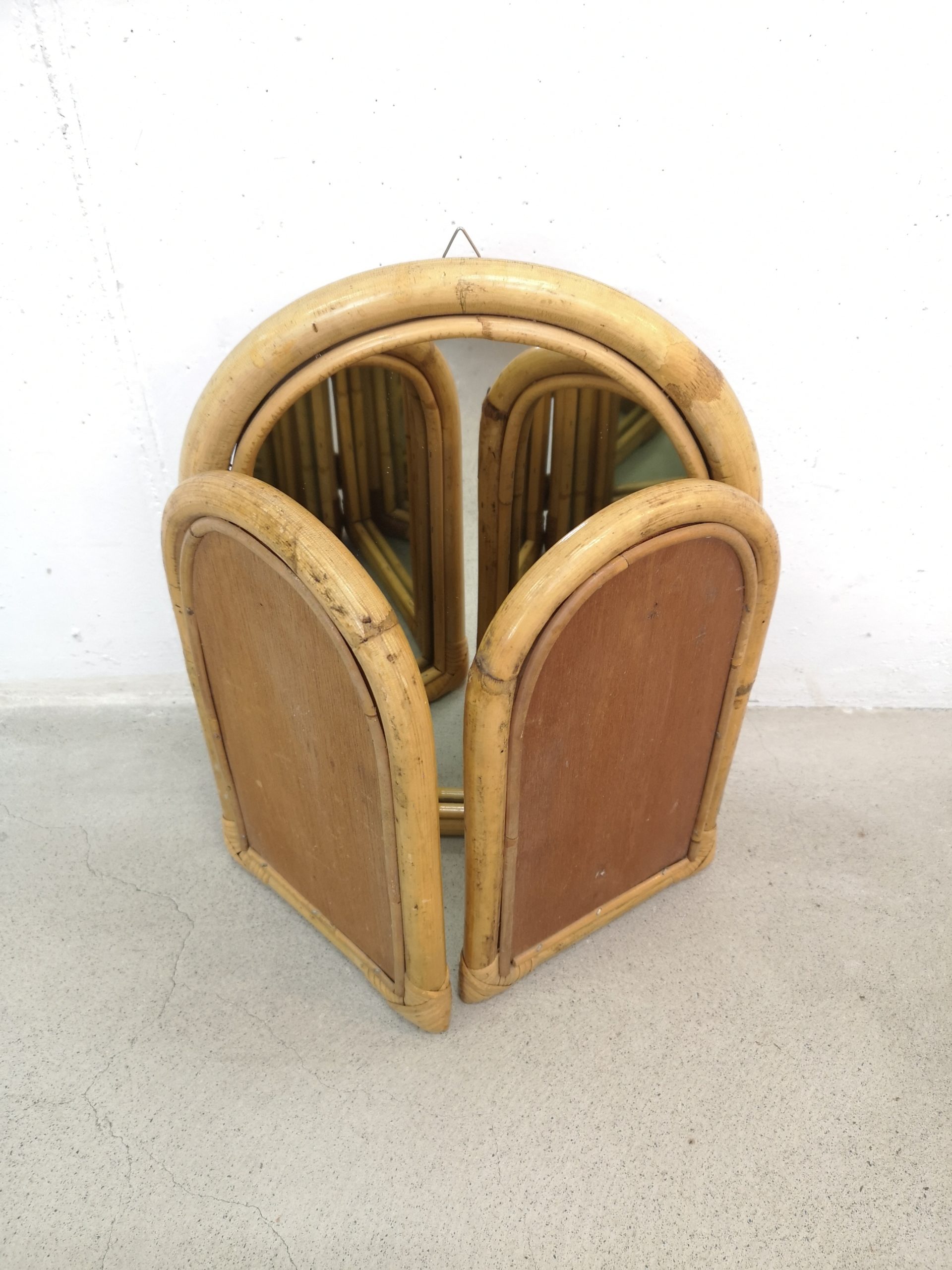 Miroir triptyque en bambou – Image 6