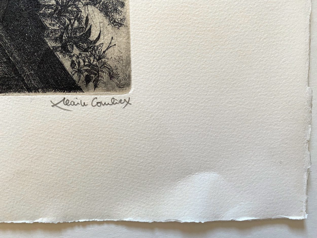 Eau-forte de Alain Combier «La loggia» (2/70) – Image 8