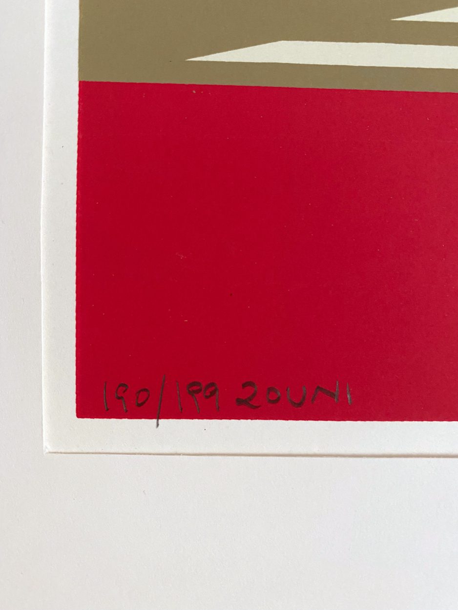 Sérigraphie de Opy Zouni - 1986 – Bild 3