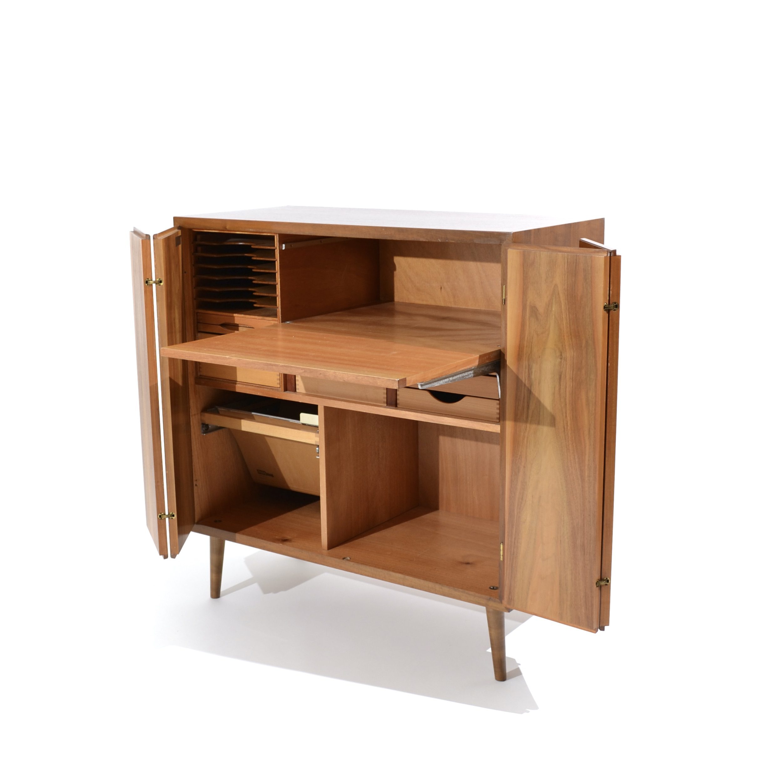 Secrétaire en noyer par Consul Mobel, Suisse, 1960's – Image 9