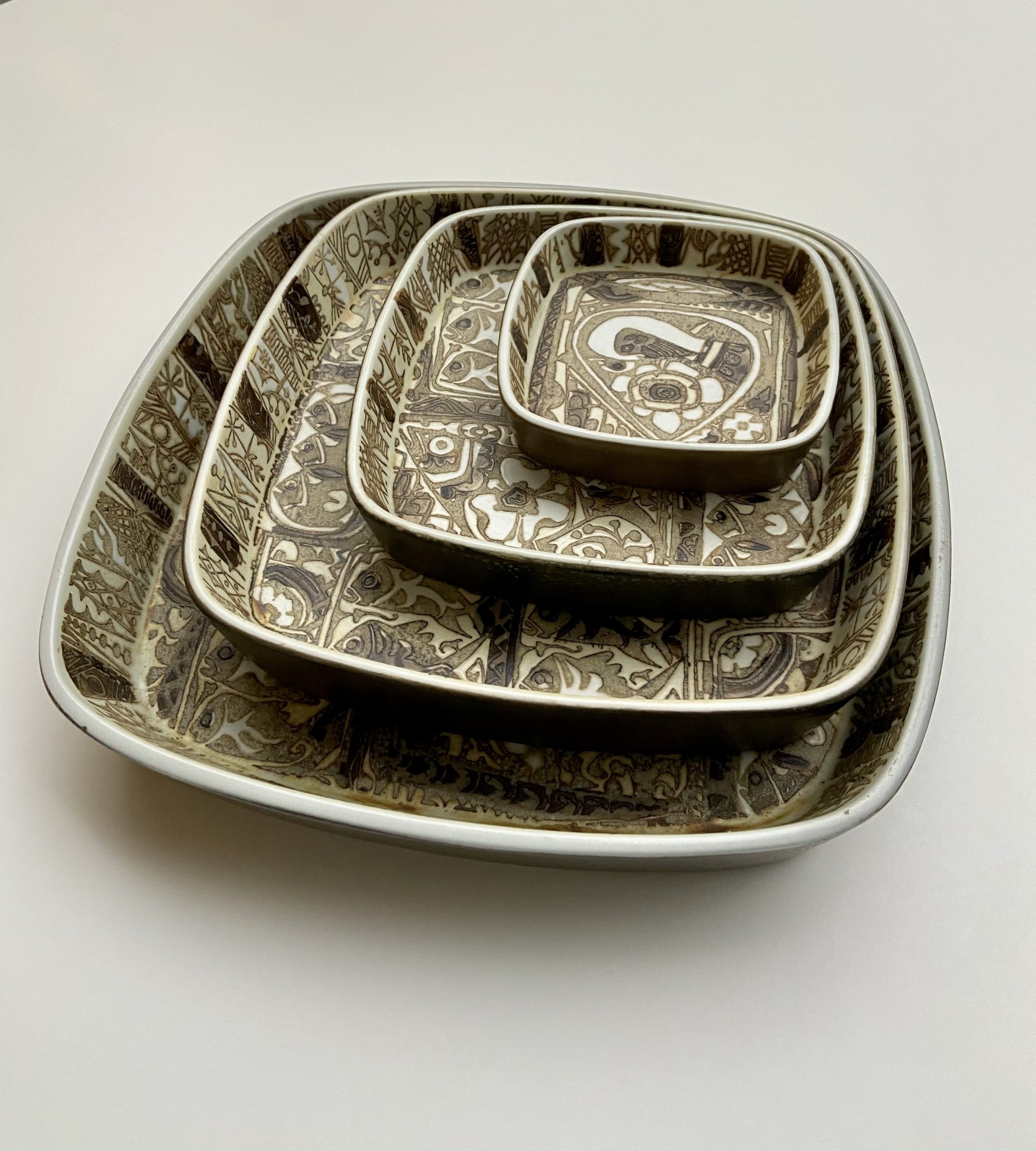 Ensemble de 4 plats Royal Copenhagen – Image 2