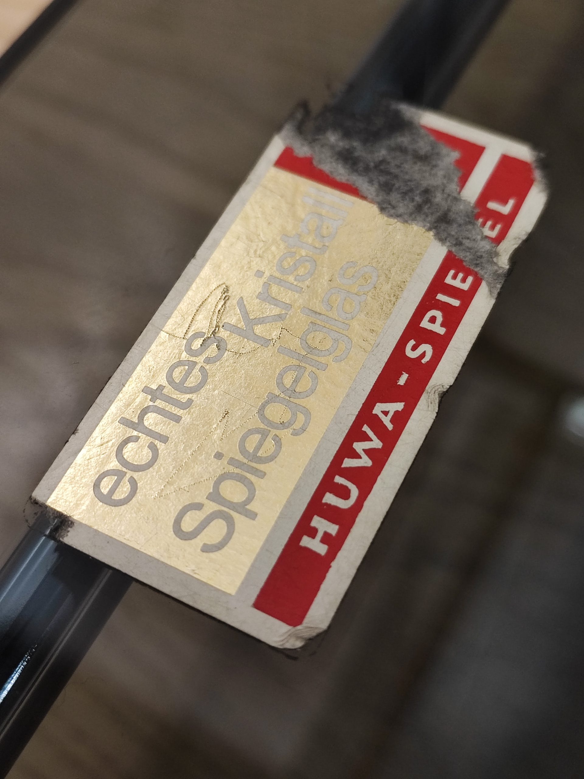 Desserte chrome et verre fumé vintage – Image 3