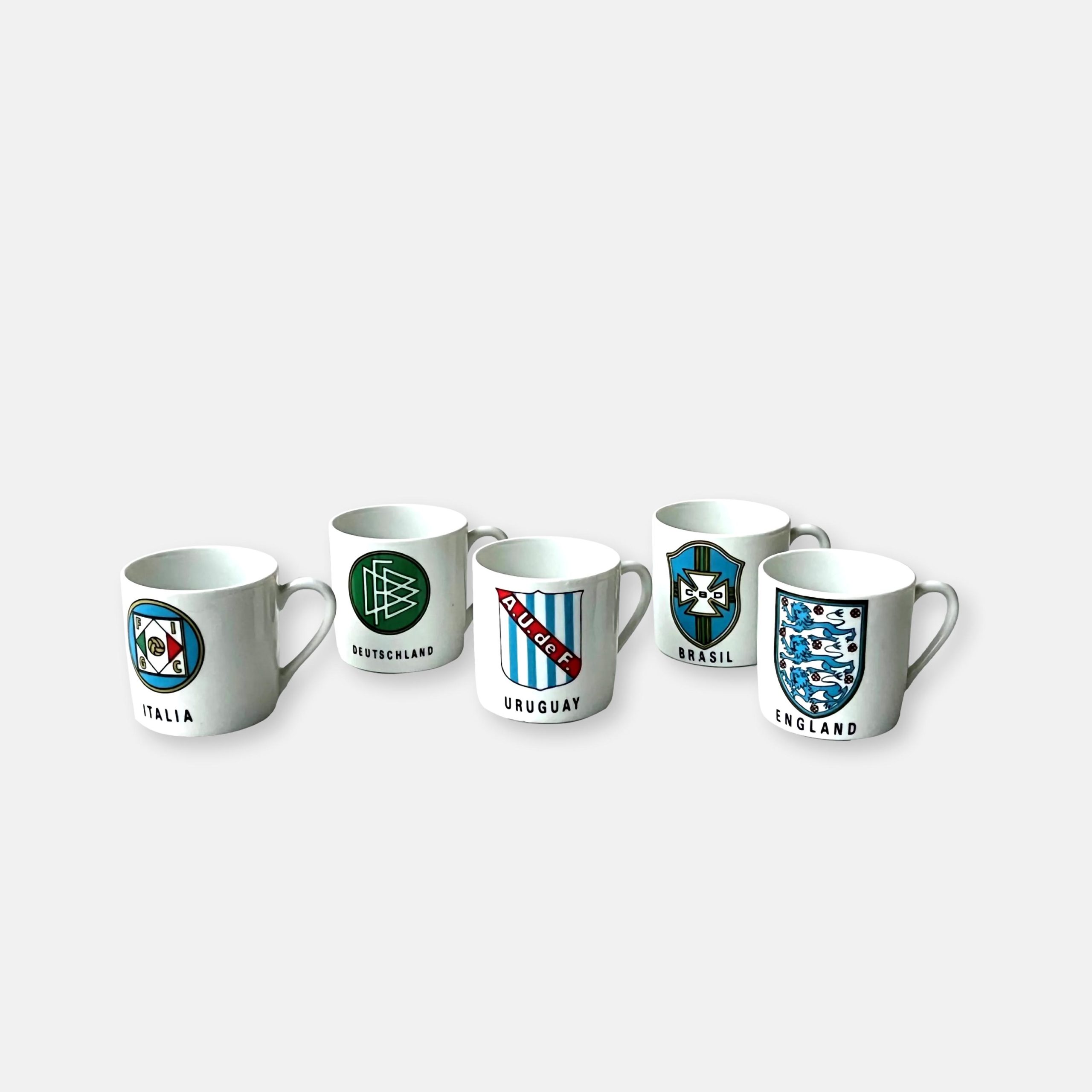 Vintage world cup porcelain espresso cup